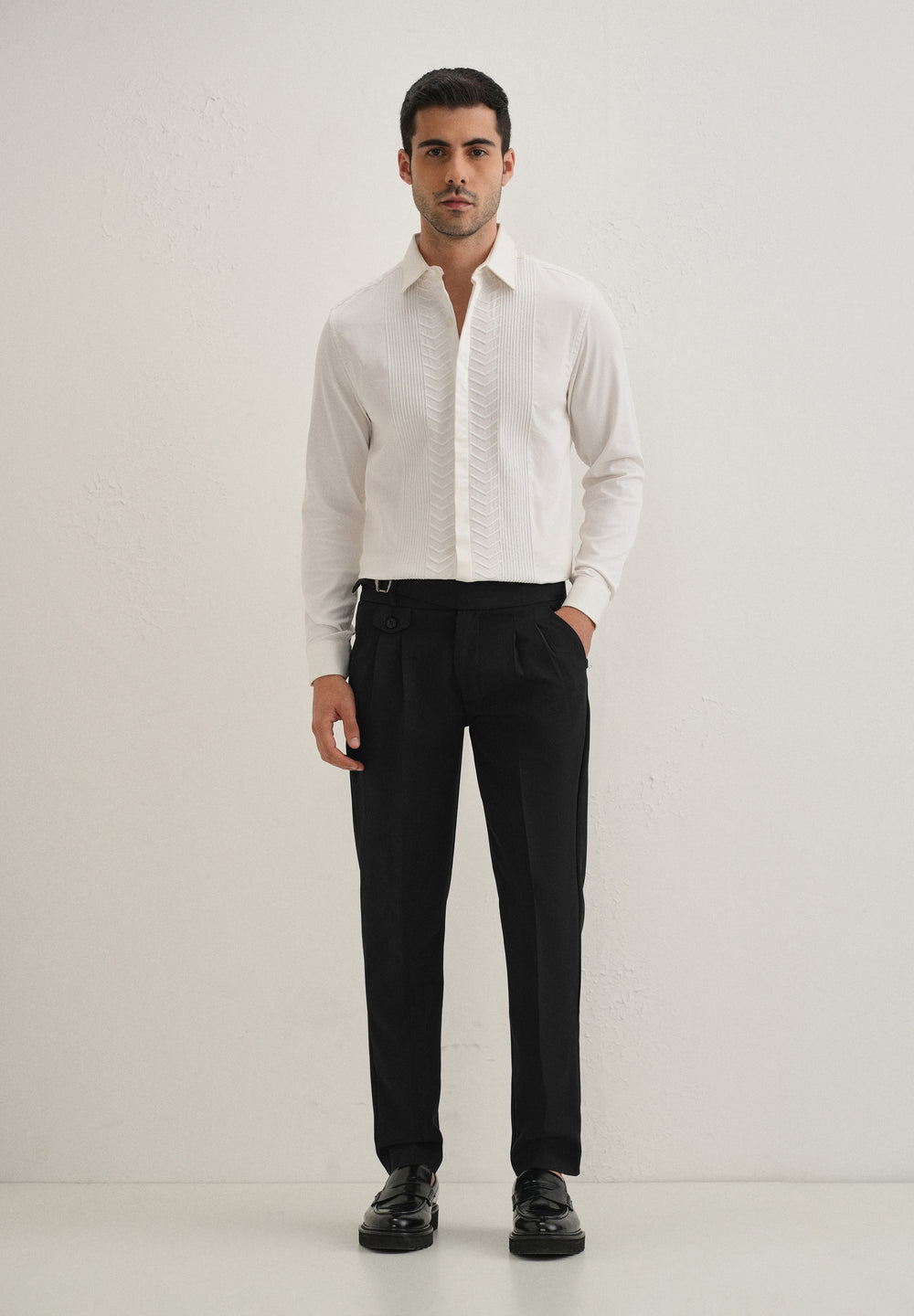 Deep Black Gurkha Pant