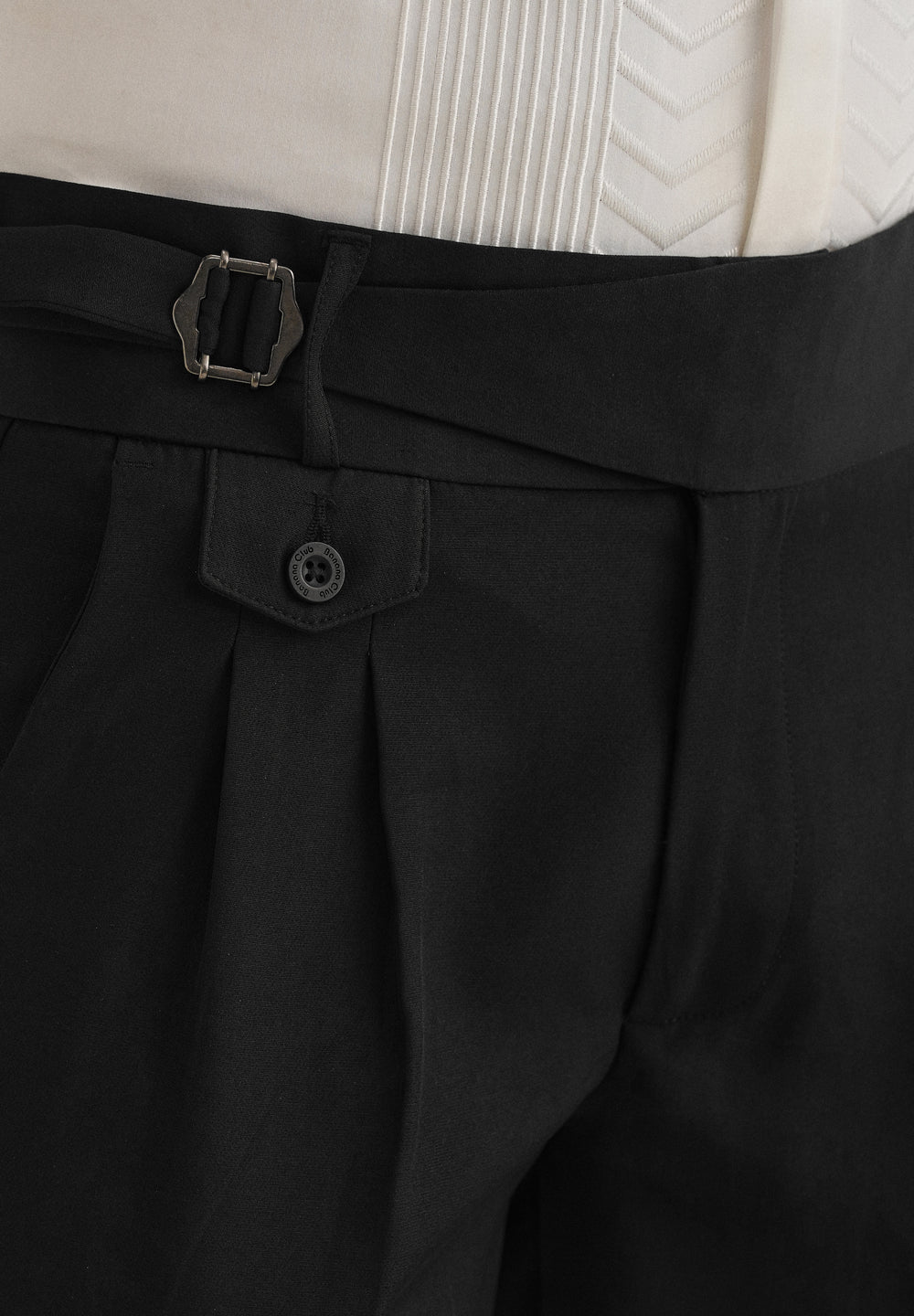 Deep Black Gurkha Pant