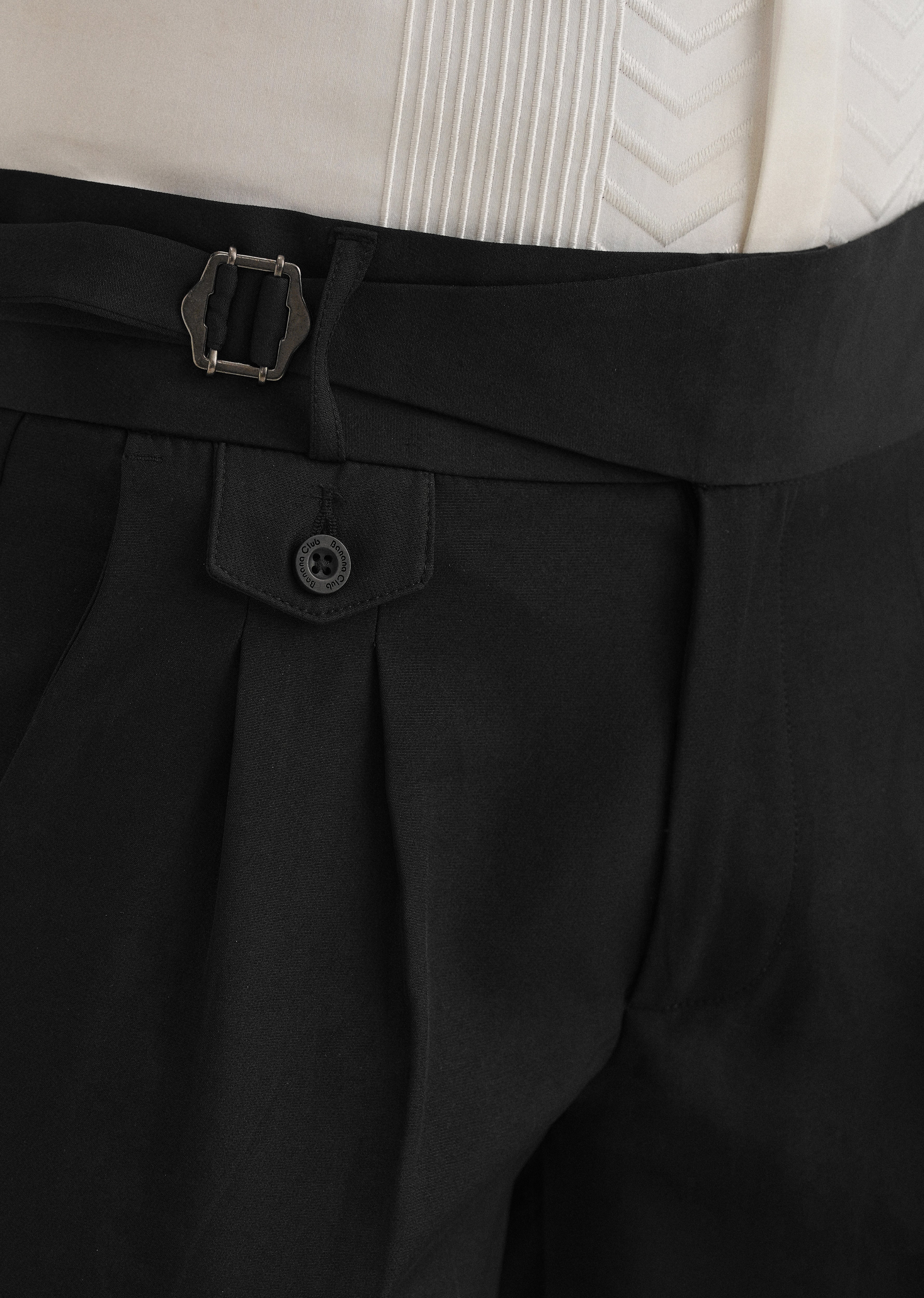 Deep Black Gurkha Pant