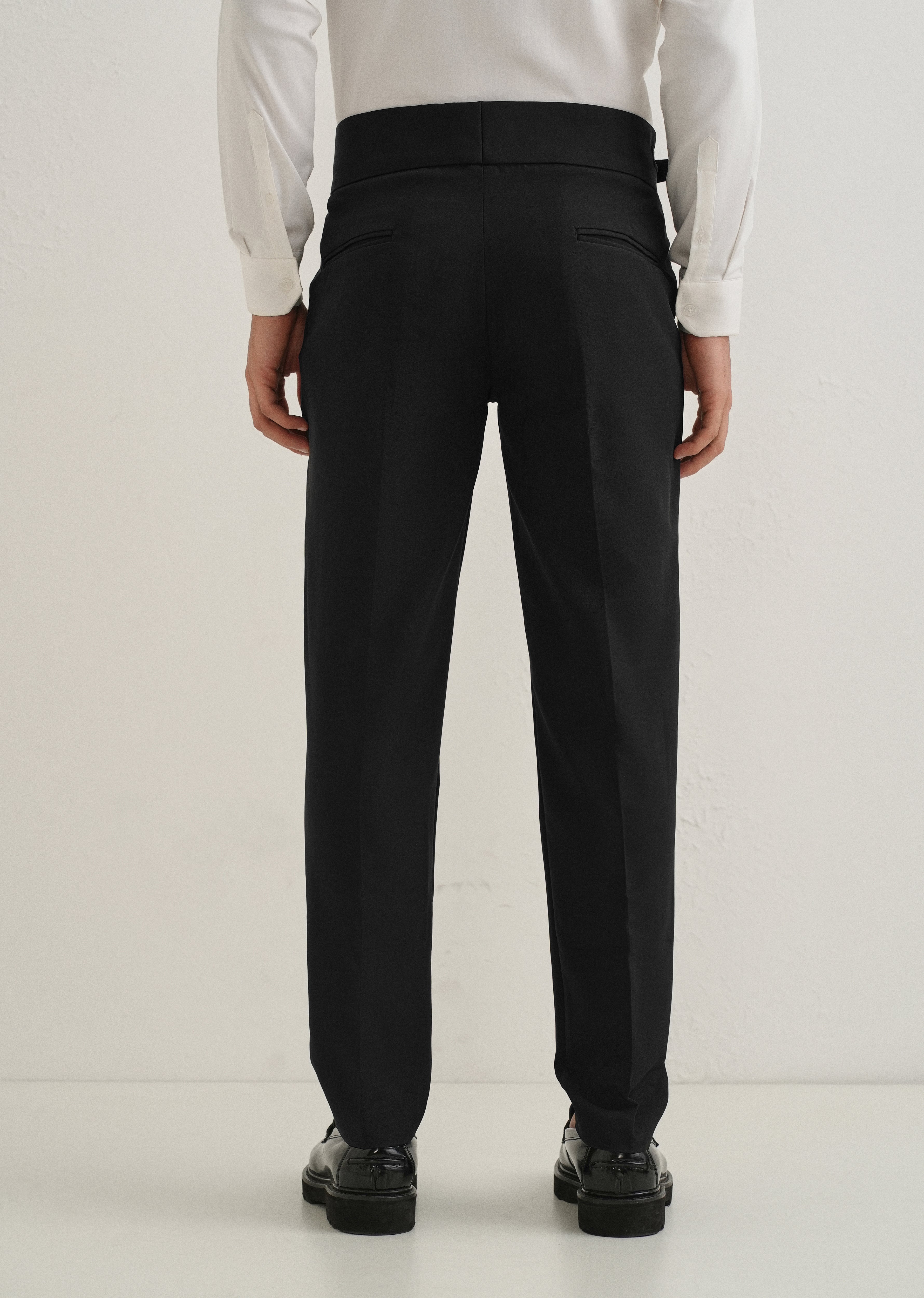 Deep Black Gurkha Pant