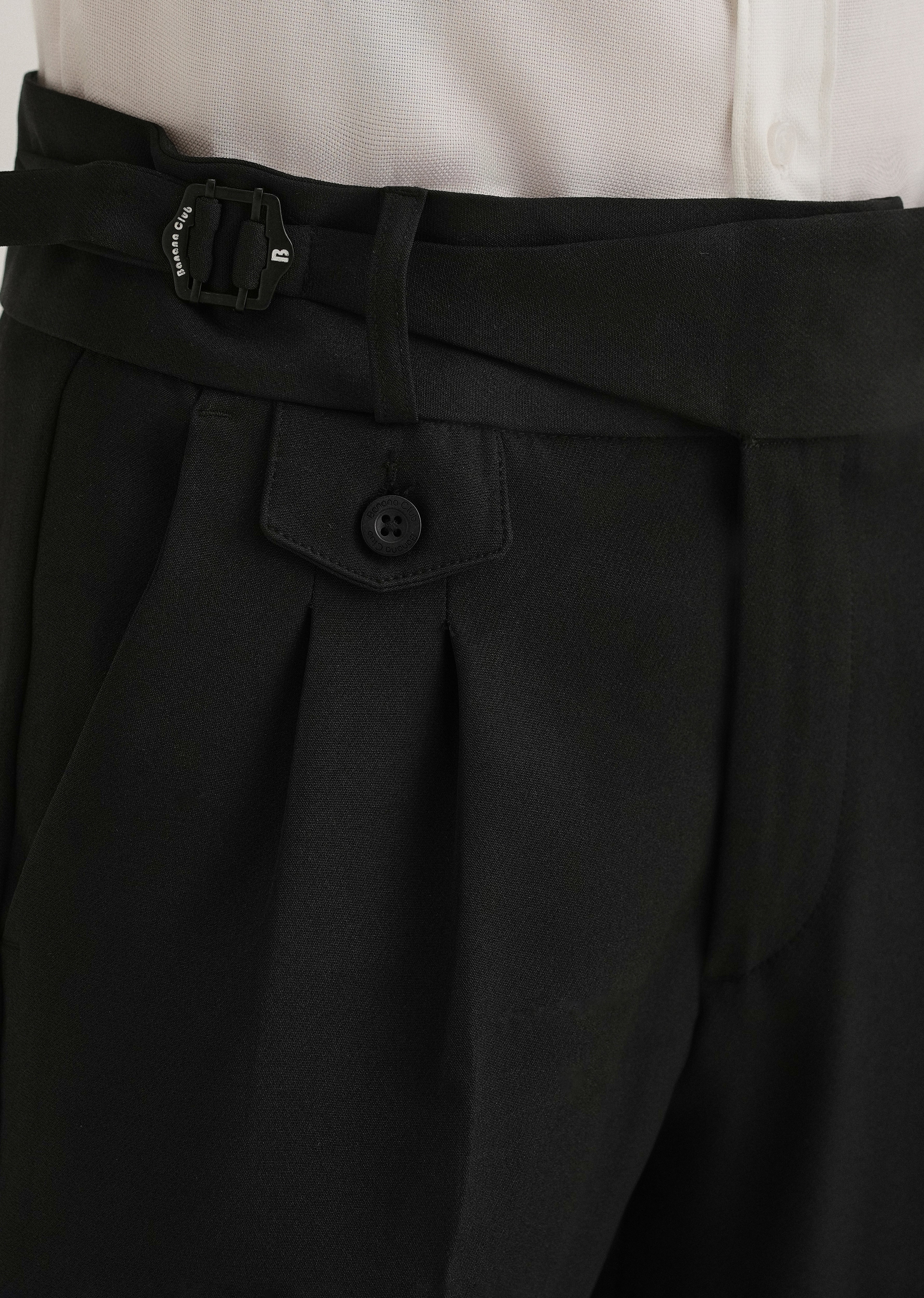 Deep Black Gurkha Pant
