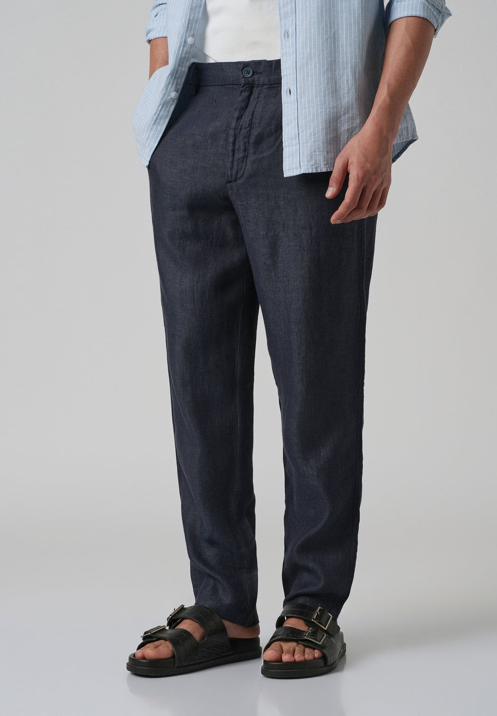Deep Blue Linen Pant