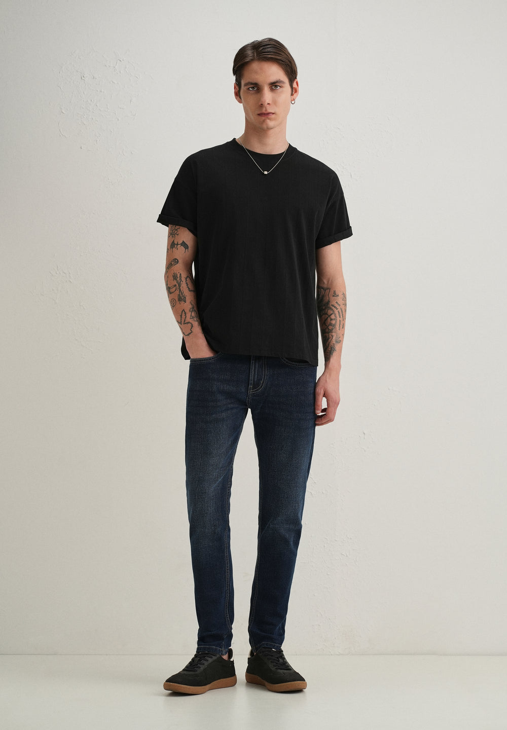Deep Blue Slim Fit Denim