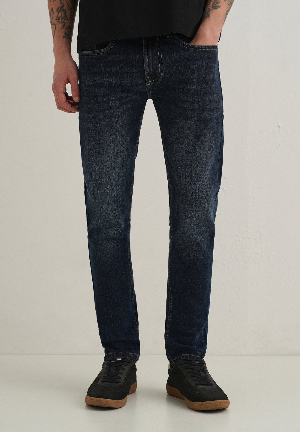 Deep Blue Slim Fit Denim