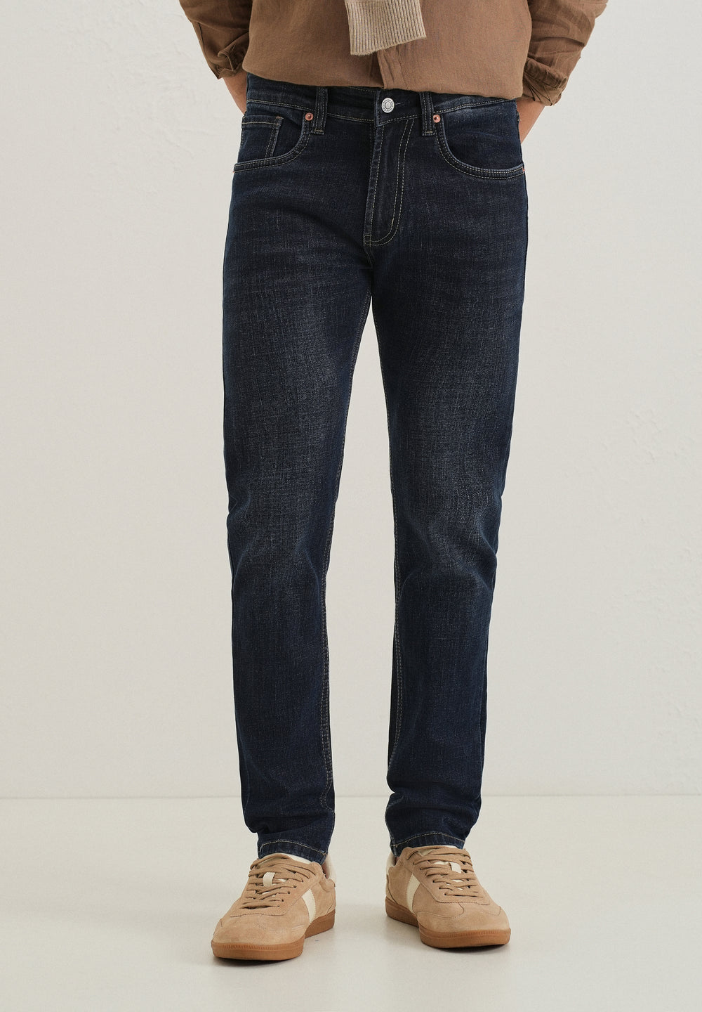 Deep Blue Slim Fit Denim