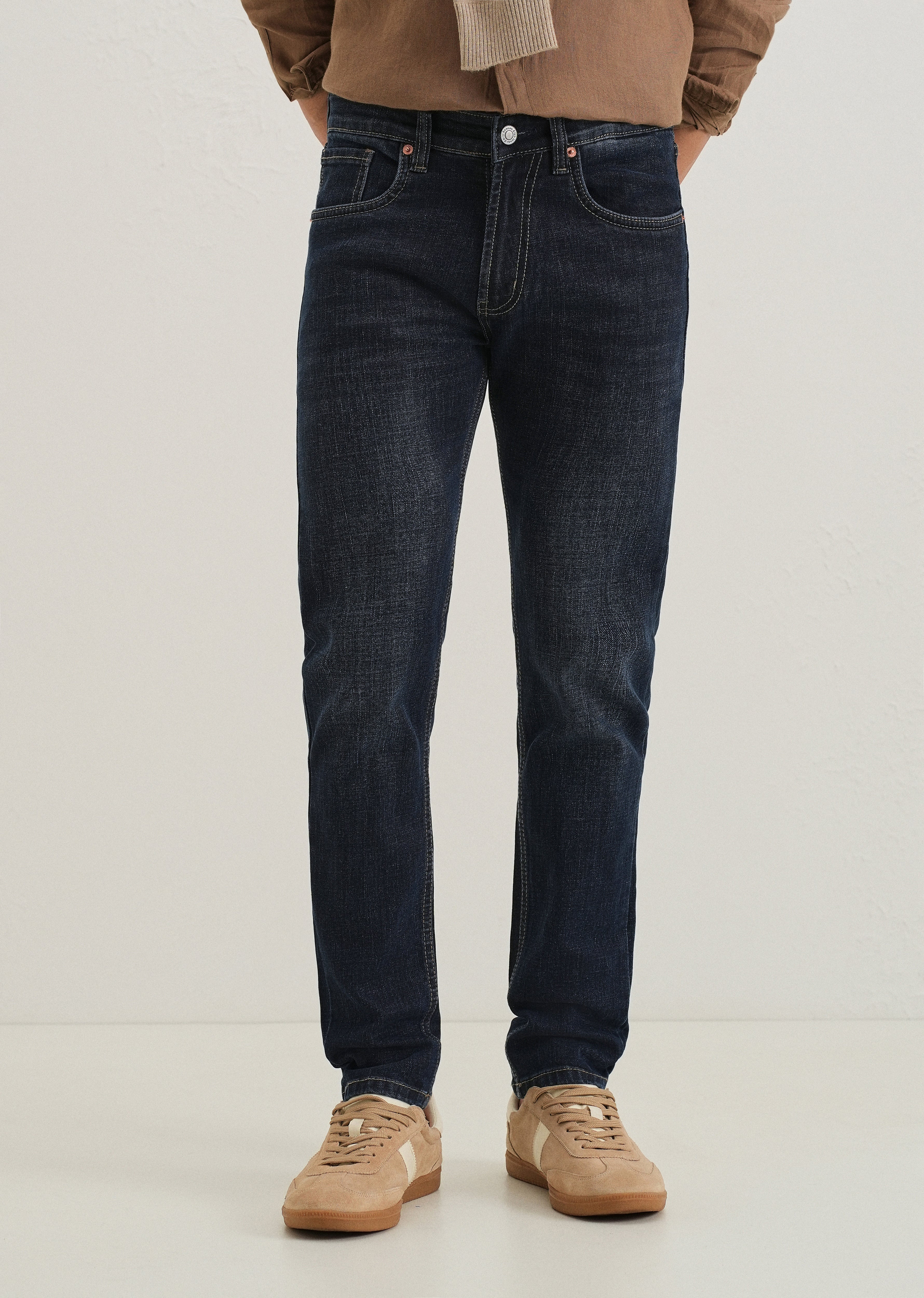 Deep Blue Slim Fit Denim