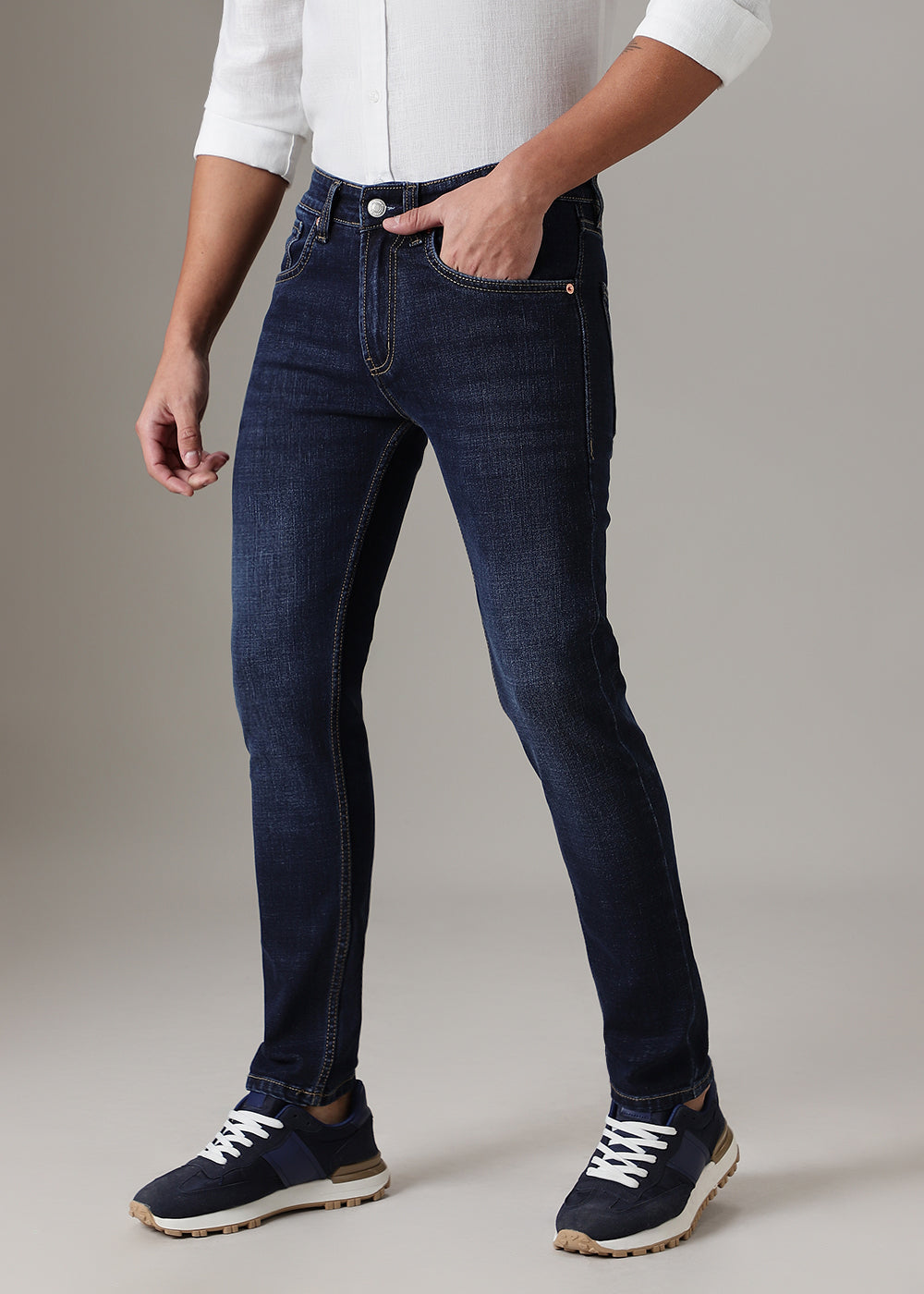 Deep Blue Slim Fit Denim