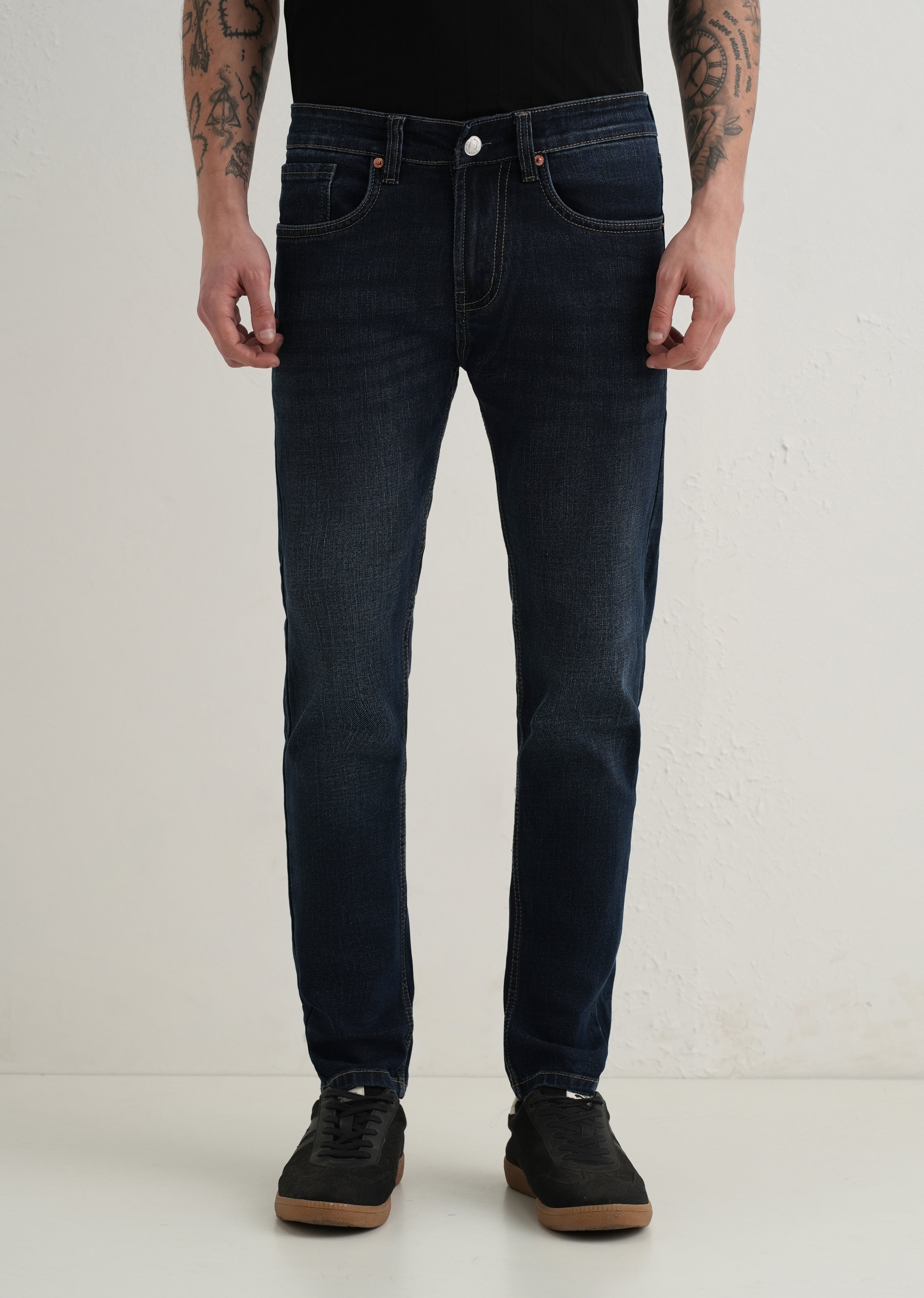 Deep Blue Slim Fit Denim