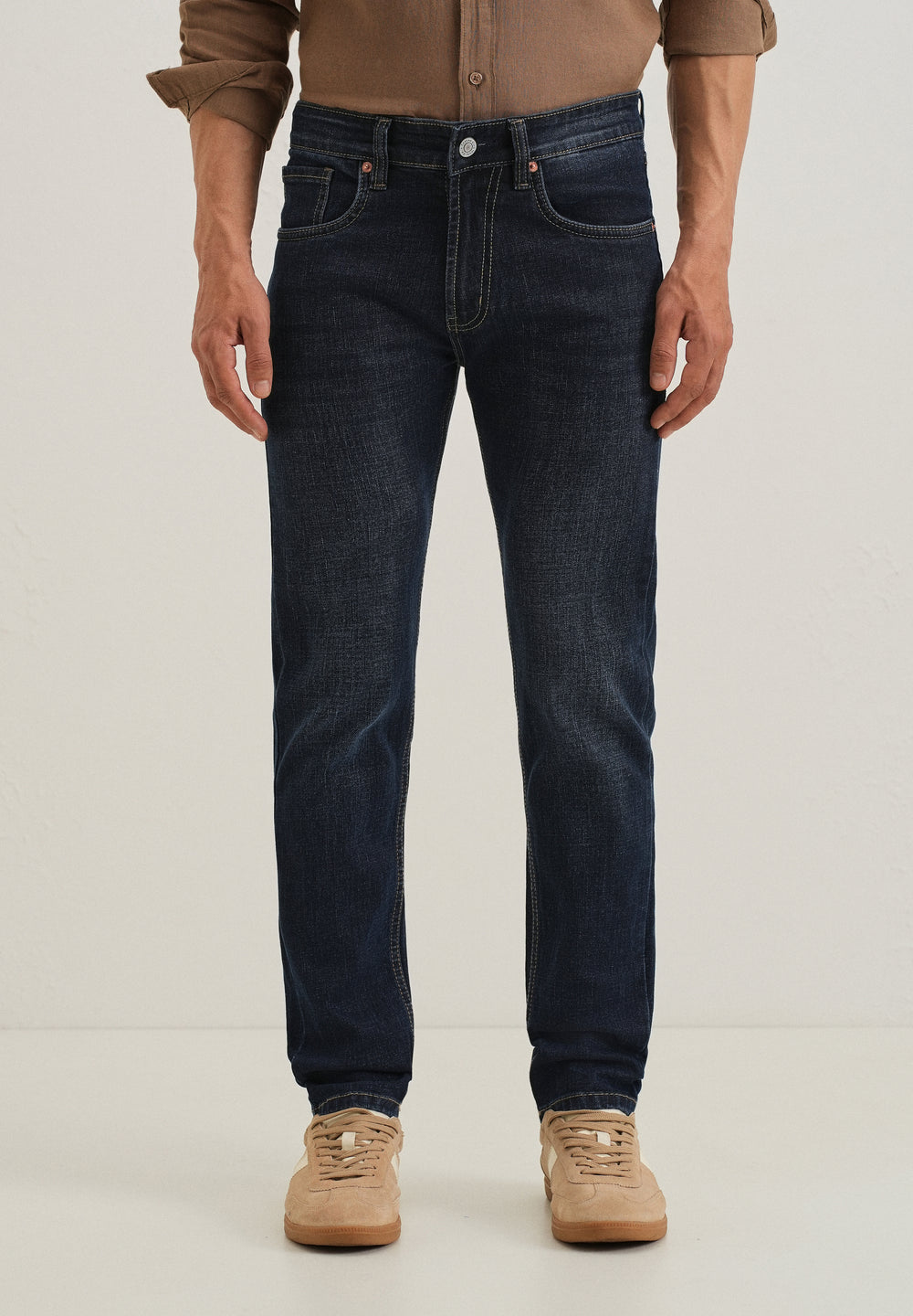 Deep Blue Slim Fit Denim