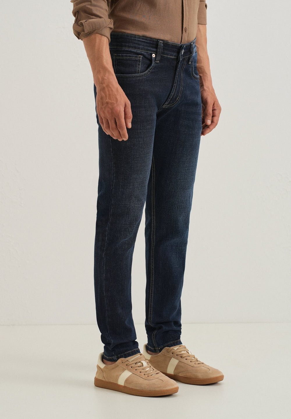 Deep Blue Slim Fit Denim