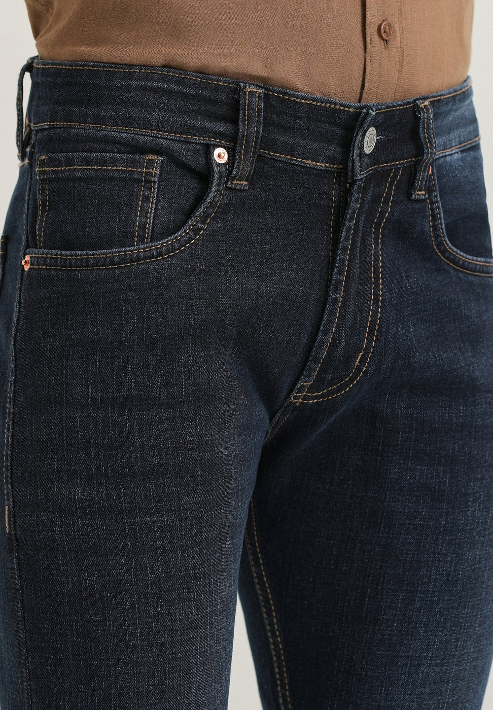 Deep Blue Slim Fit Denim