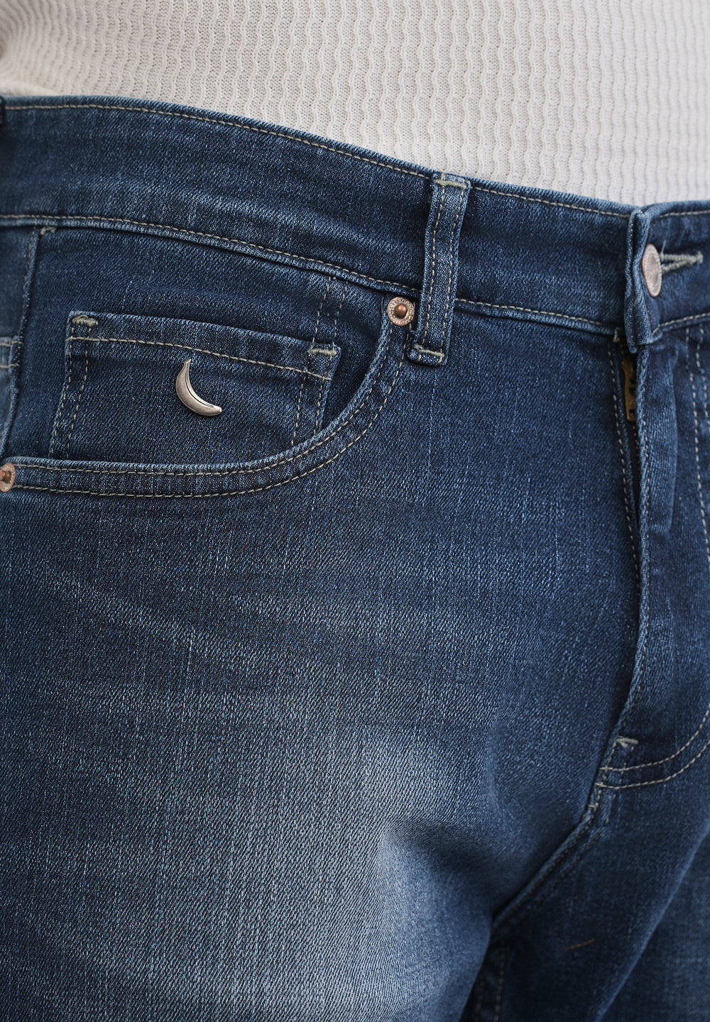 Deep Blue Straight Fit Jeans