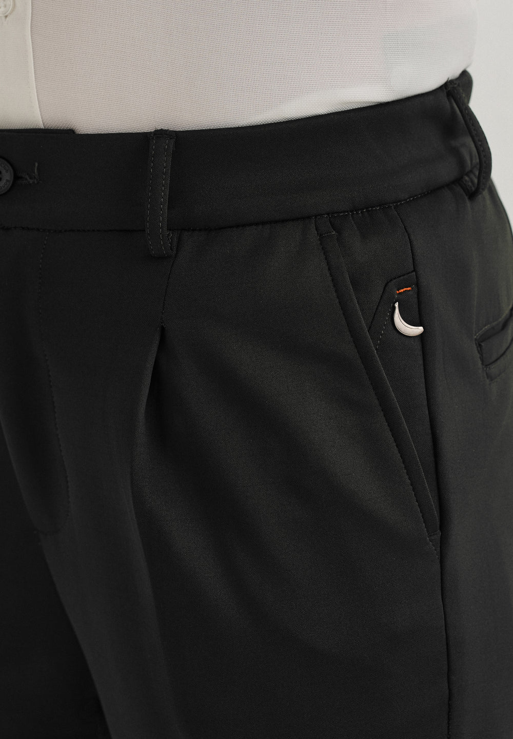 Deep Green Pleated Relaxed Fit Trousers