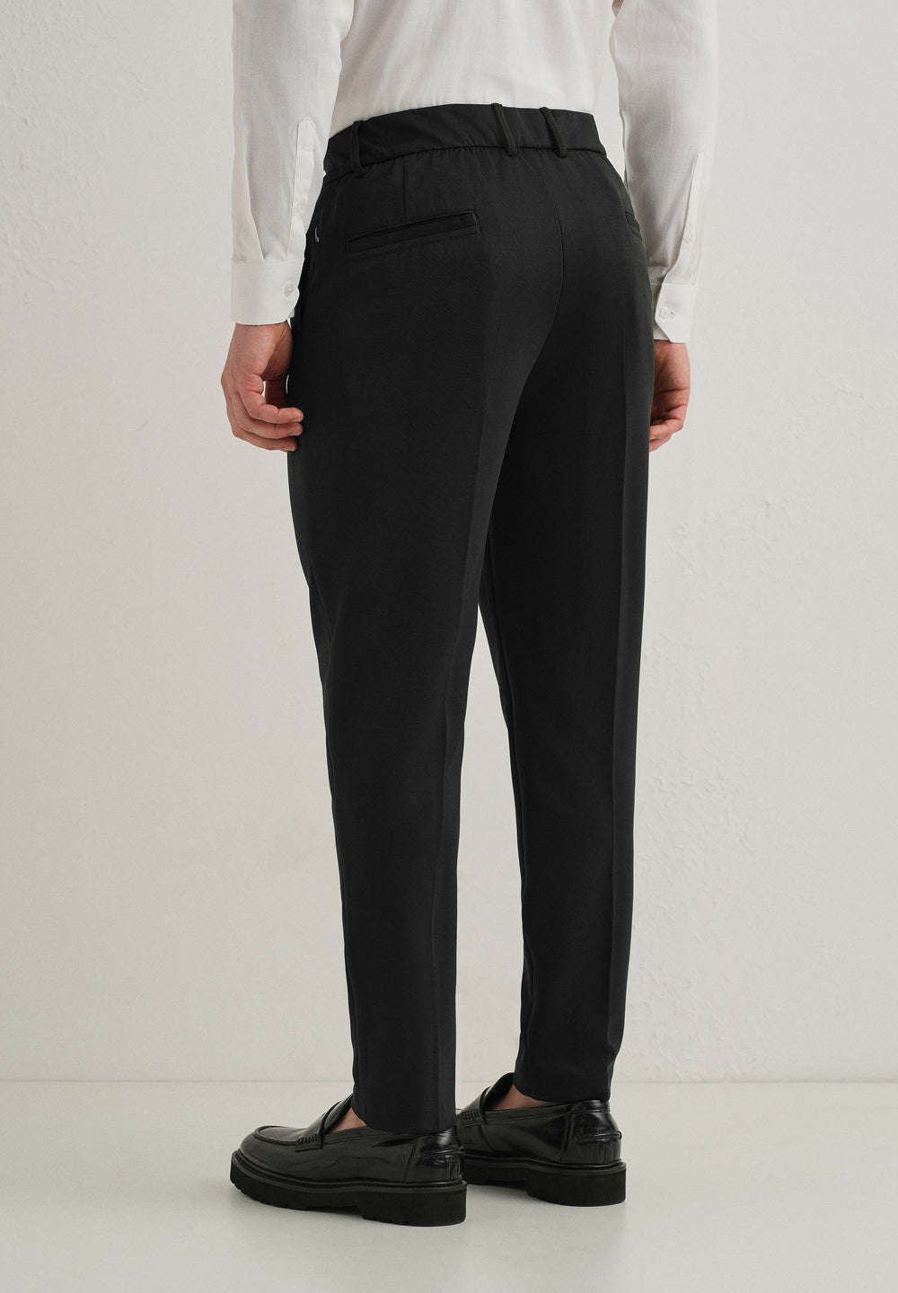 Deep Green Pleated Relaxed Fit Trousers