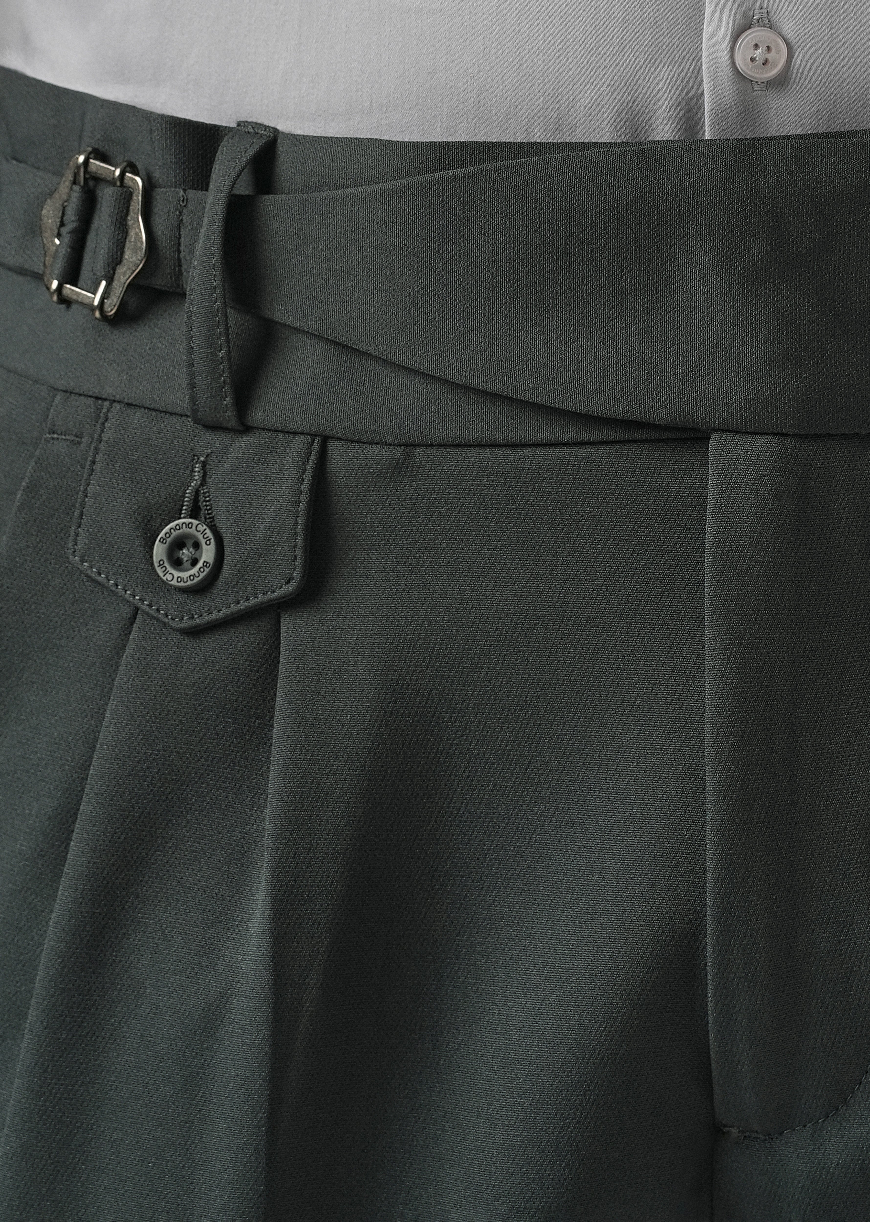 Deep Slate Green Gurkha Pant