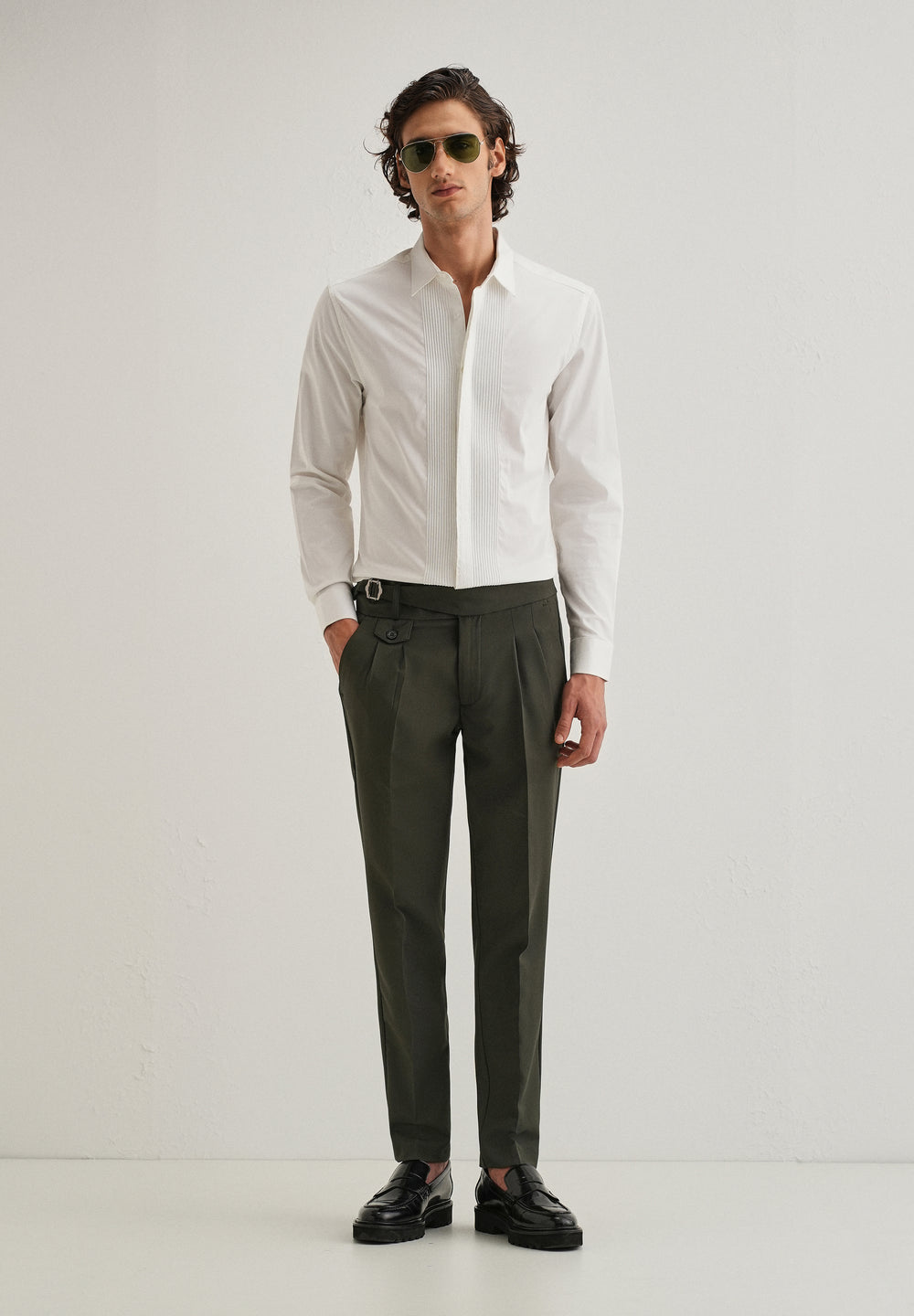 Deep Slate Green Gurkha Pant