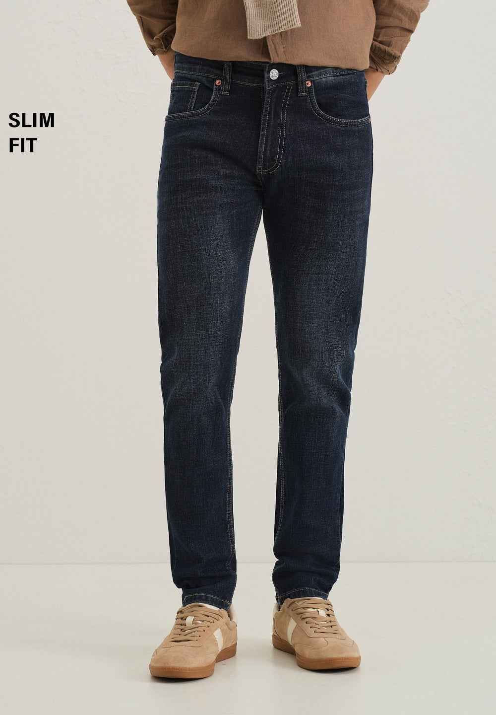 Deep Blue Slim Fit Denim