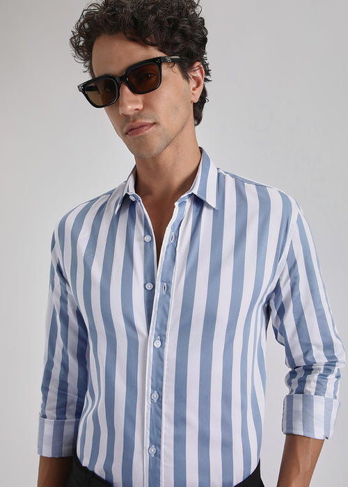 Blue Striped Shirt