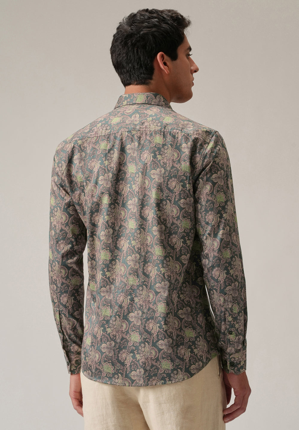 Detailed Motif Print Shirt