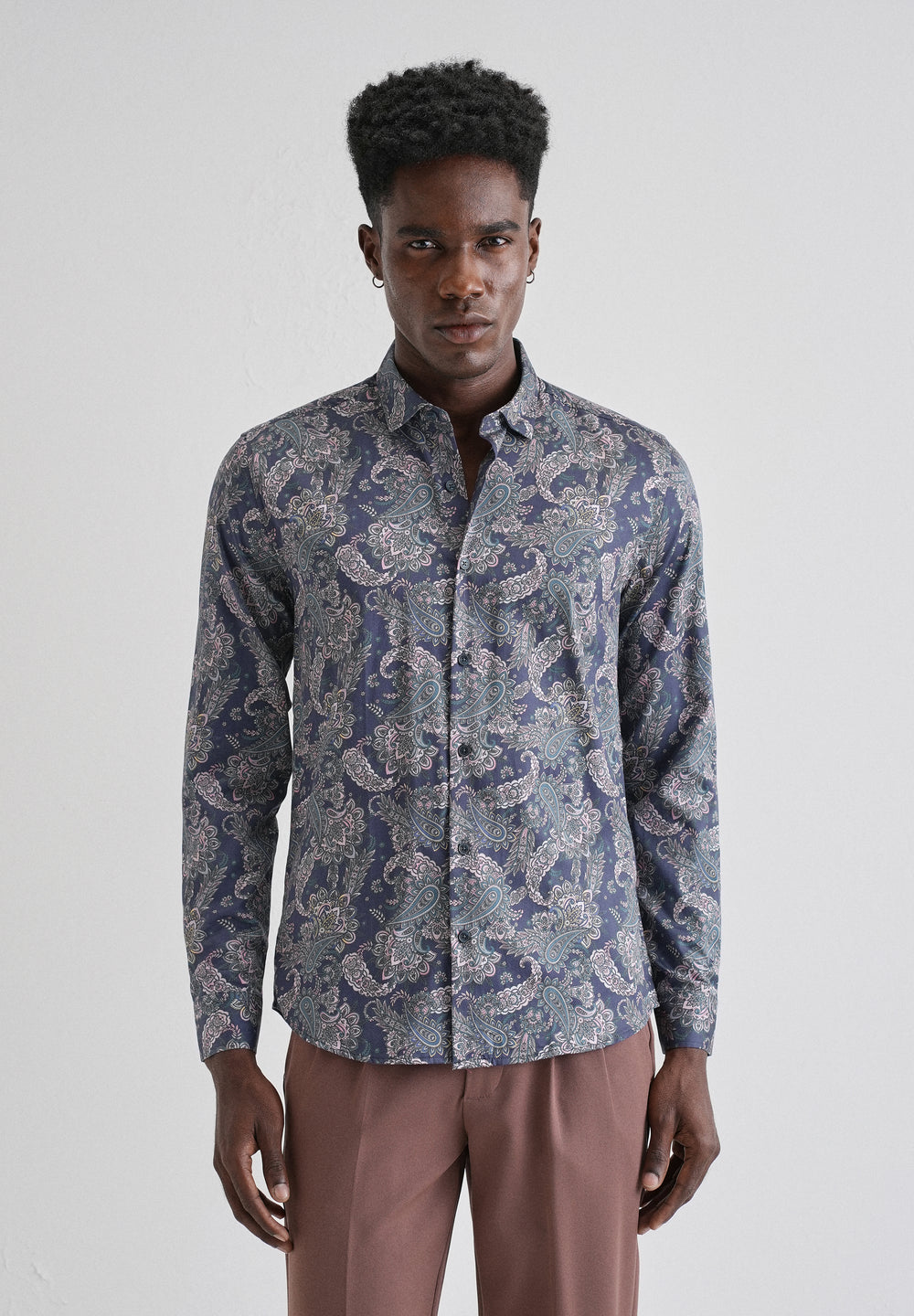 Digitalis Paisley Printed Shirt