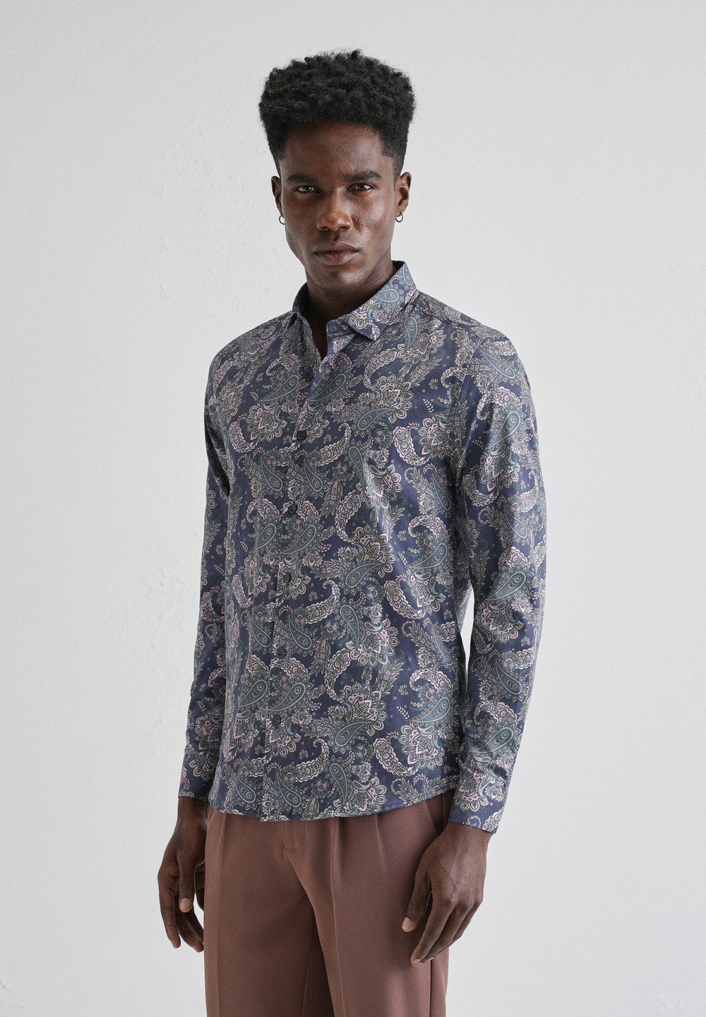 Digitalis Paisley Printed Shirt