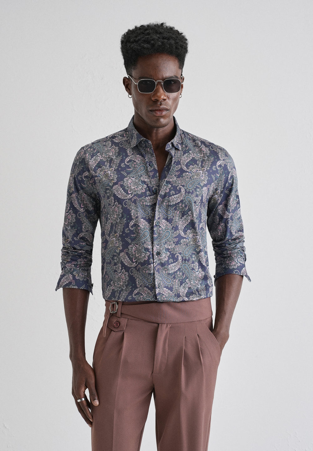 Digitalis Paisley Printed Shirt