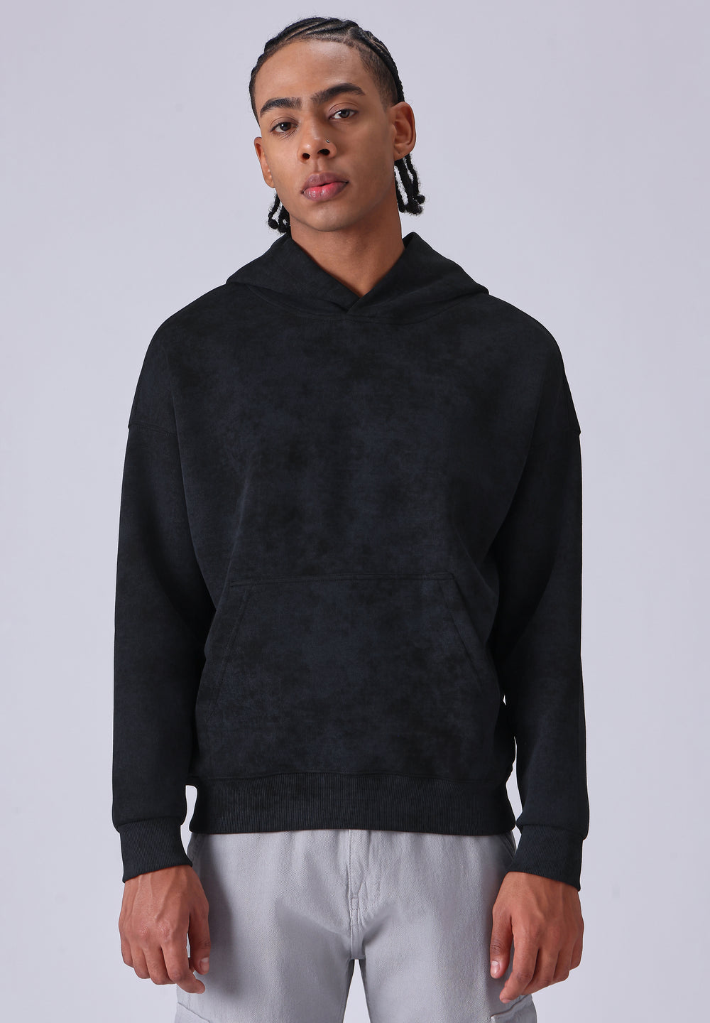 Dual Shade Black Hoodie