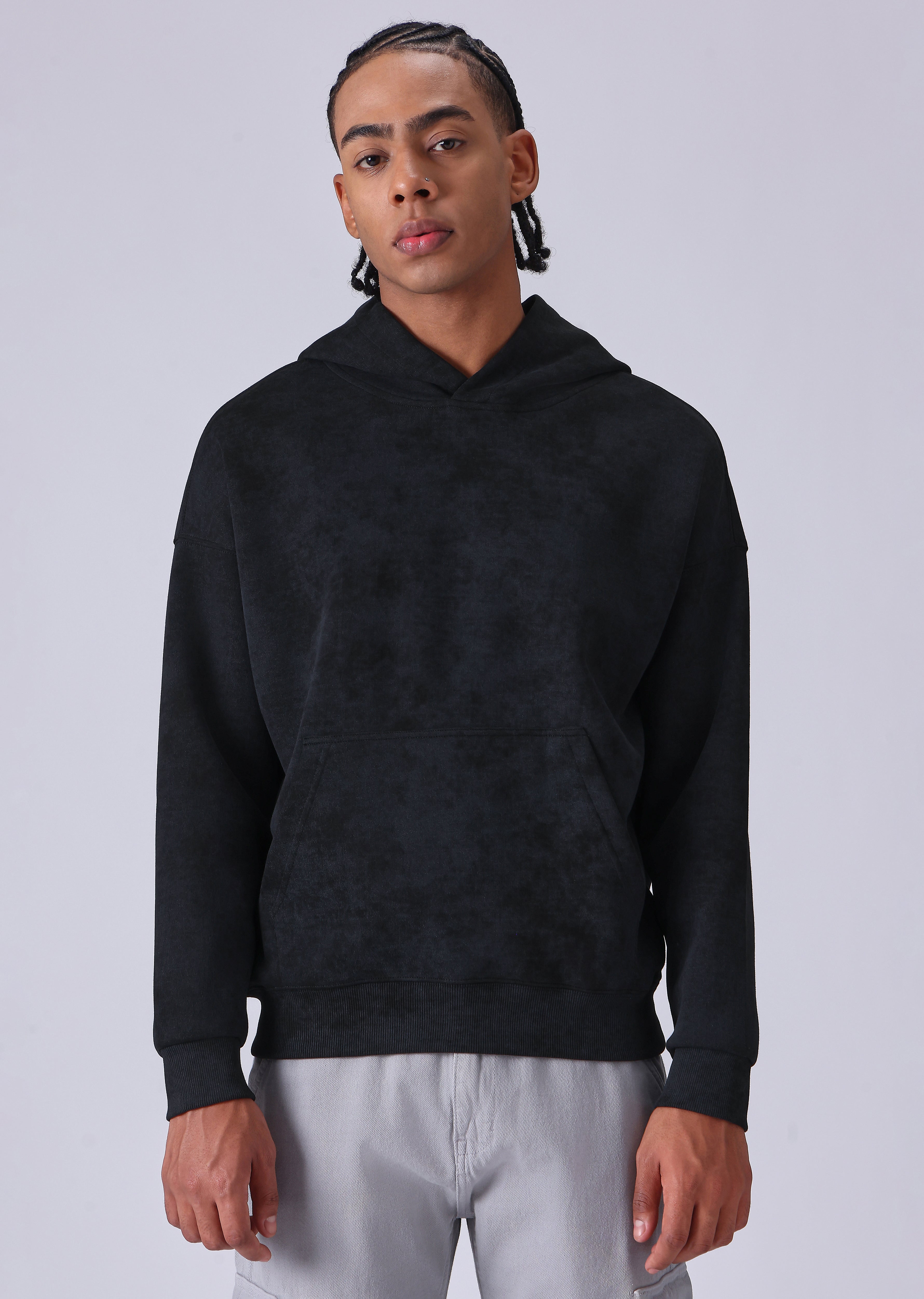 Dual Shade Black Hoodie