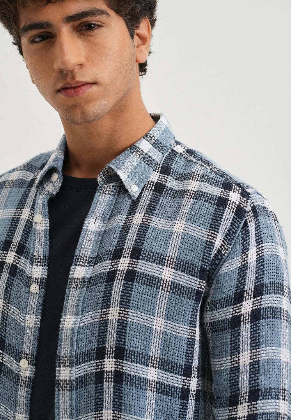 Dulet Blue Check Shirt
