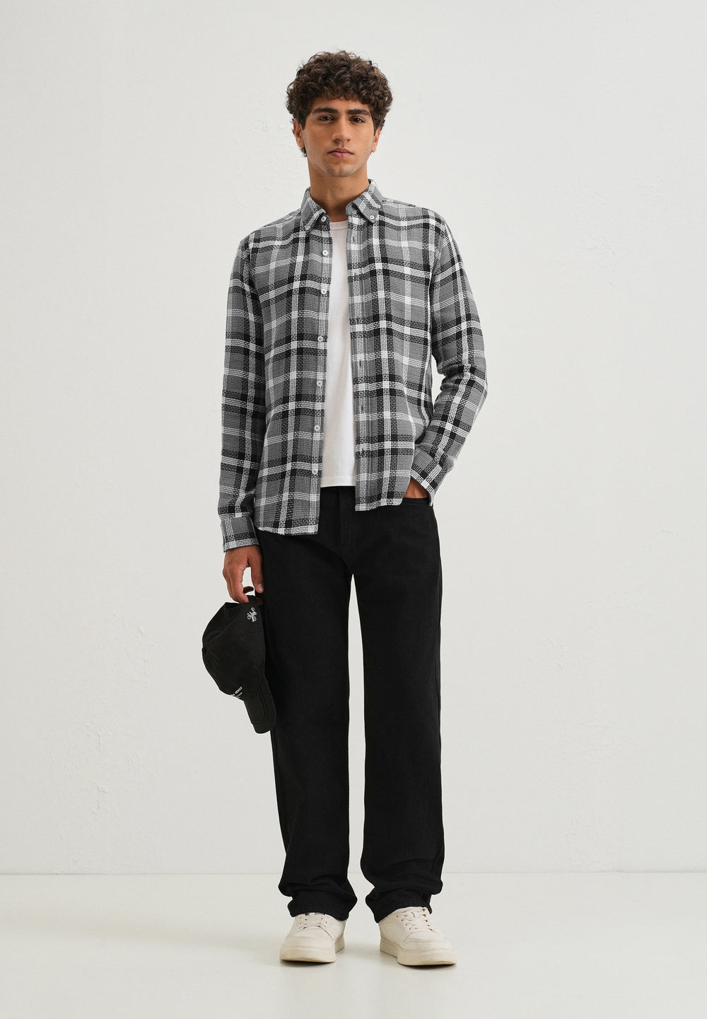 Dulet Gray Check Shirt