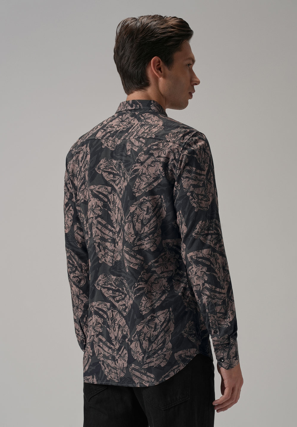 Dusk Pink Floral Printed Shirt