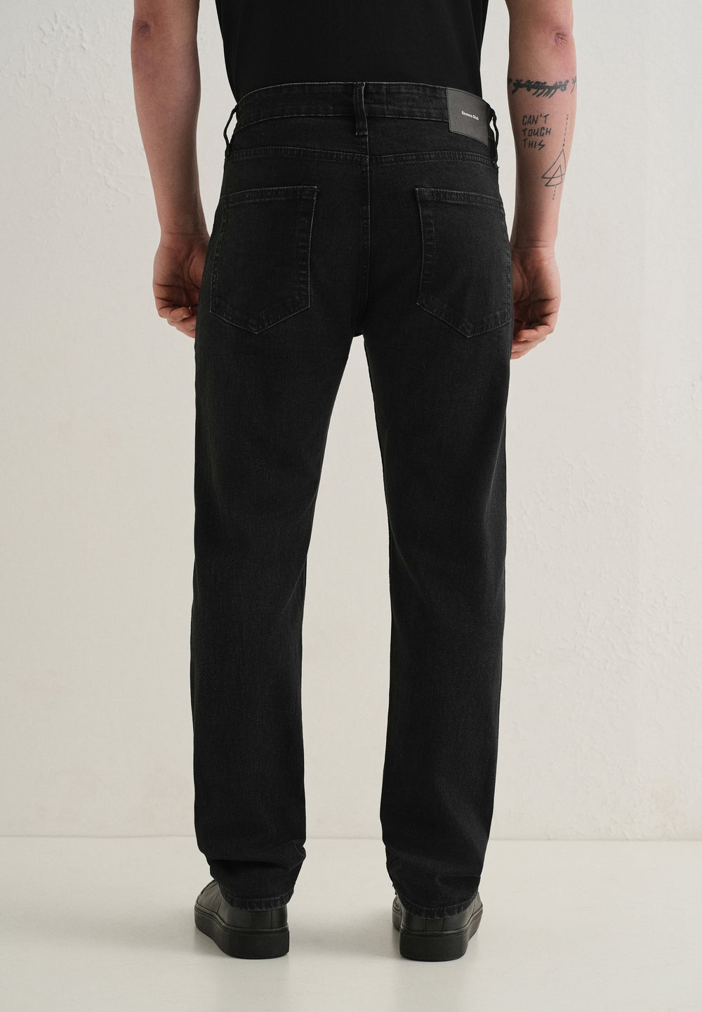 Ebony Black Straight Fit Denim