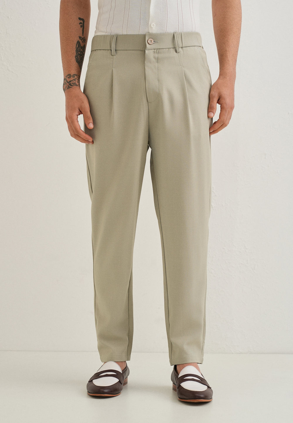 Ecru Beige Korean Pant