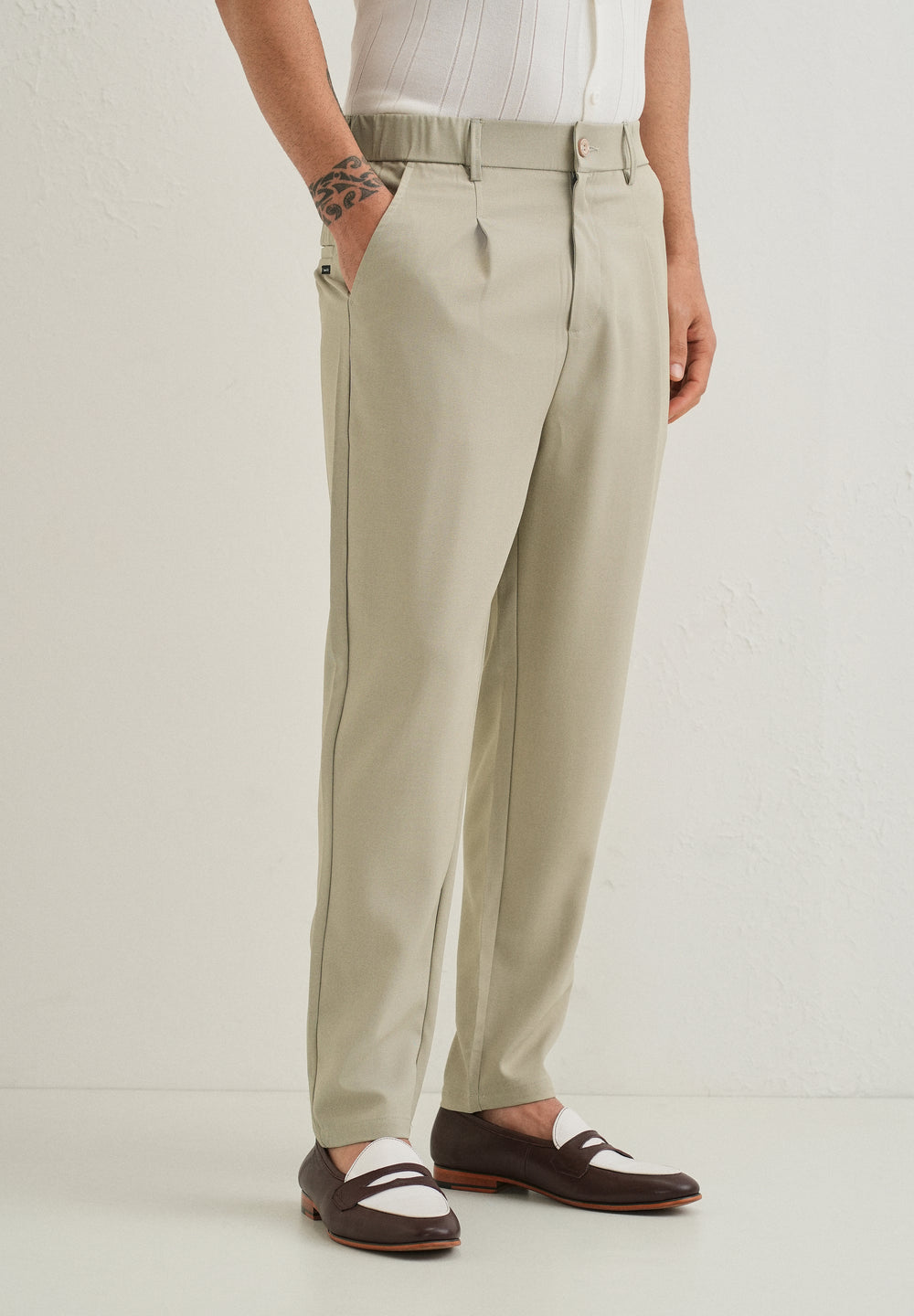 Ecru Beige Korean Pant