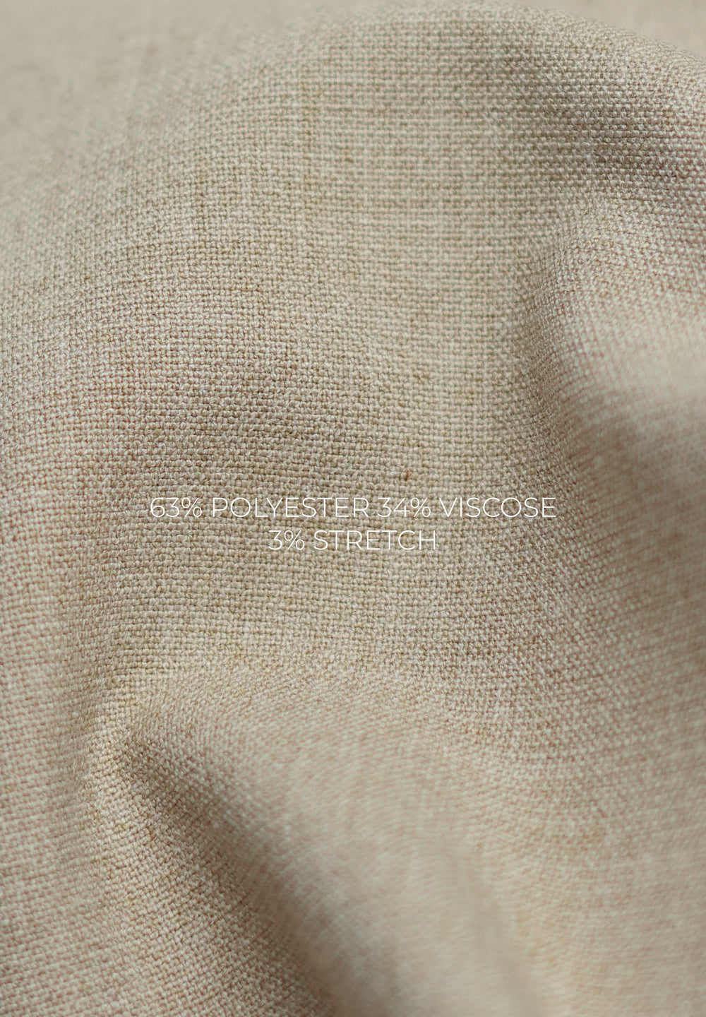 Ecru Beige Semi-Elasticated Trouser