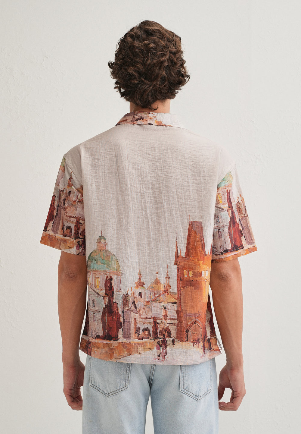 Ecru Roman Ruin Placement Shirt