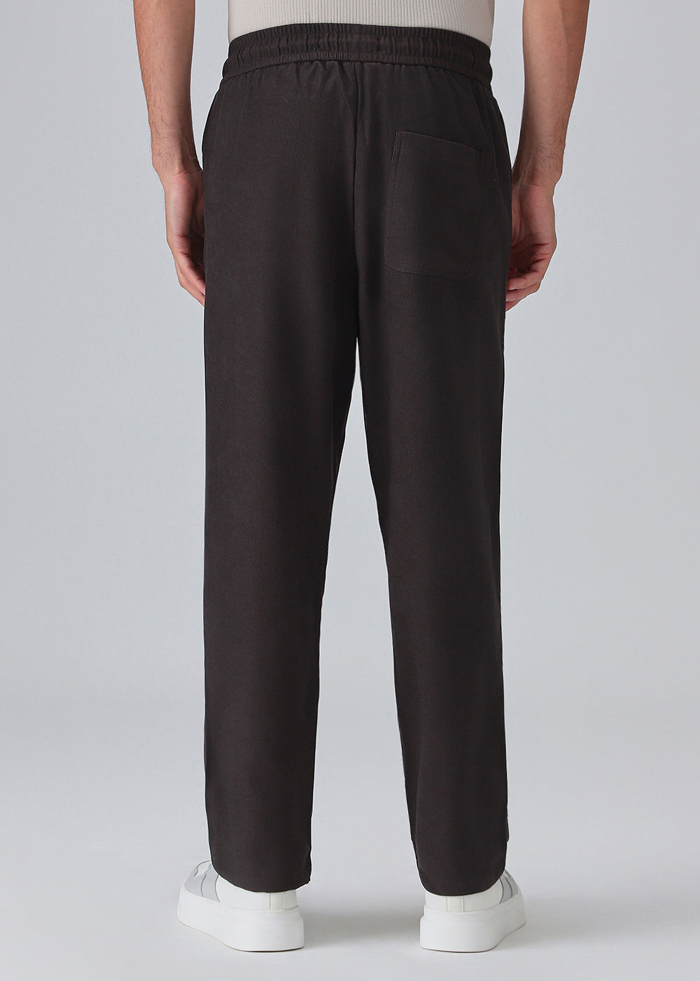 Espresso Grey Thin-Corduroy Trousers