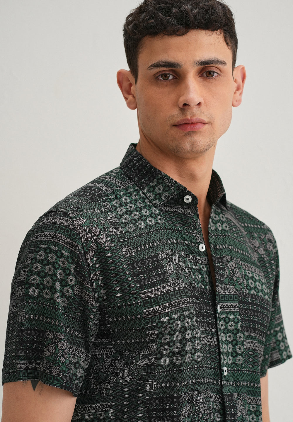 Ethnic Print Shirt
