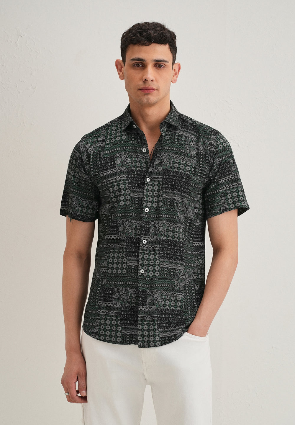 Ethnic Print Shirt