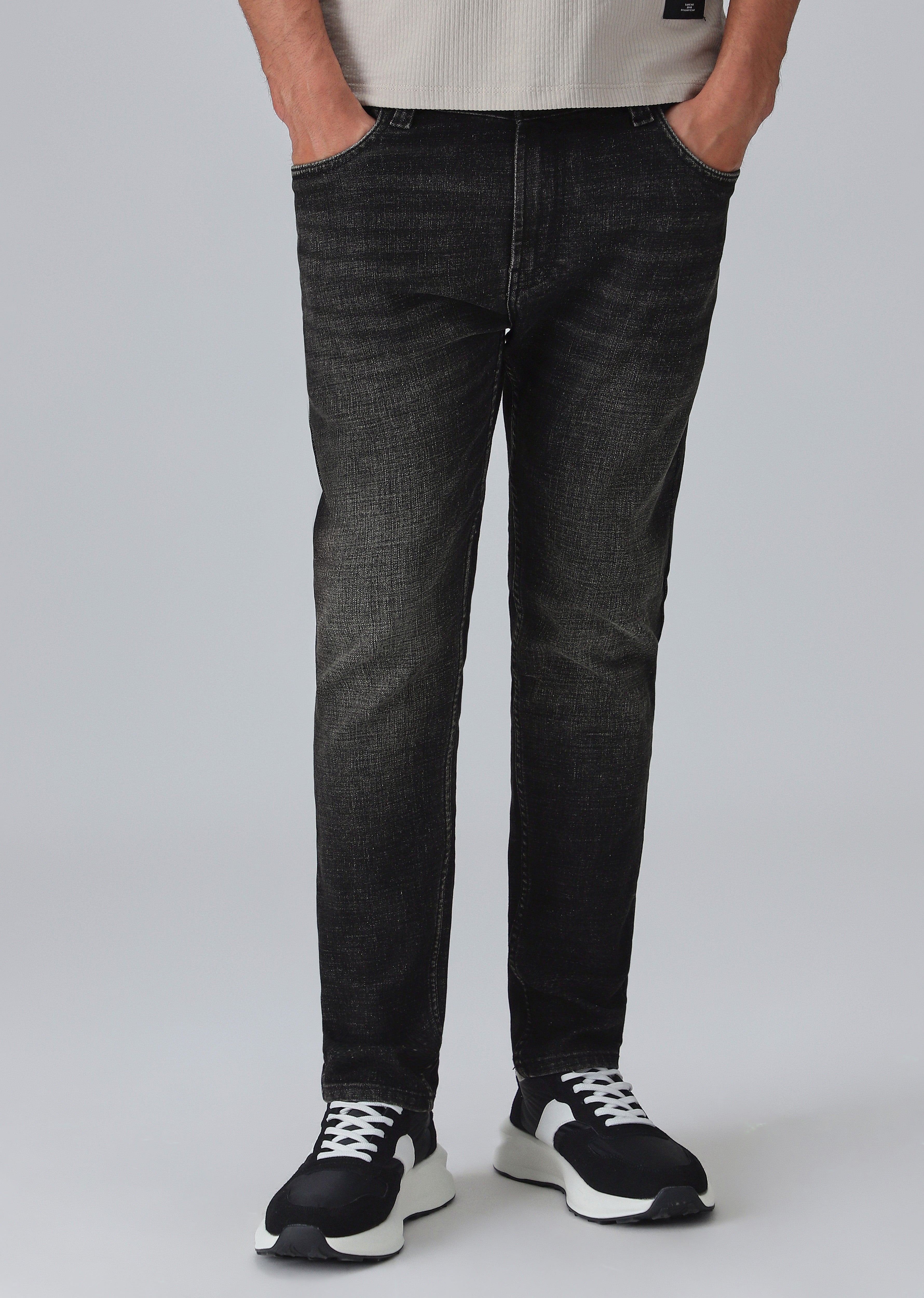 Faded Black Slim Fit Denim