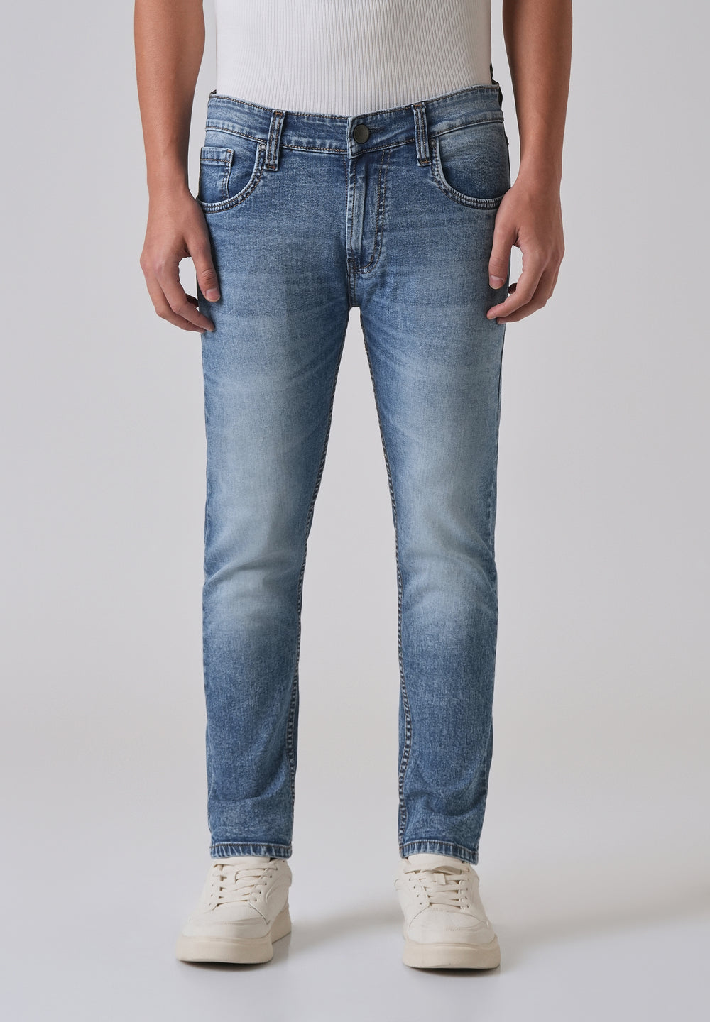 Faded Blue Slim fit Jeans