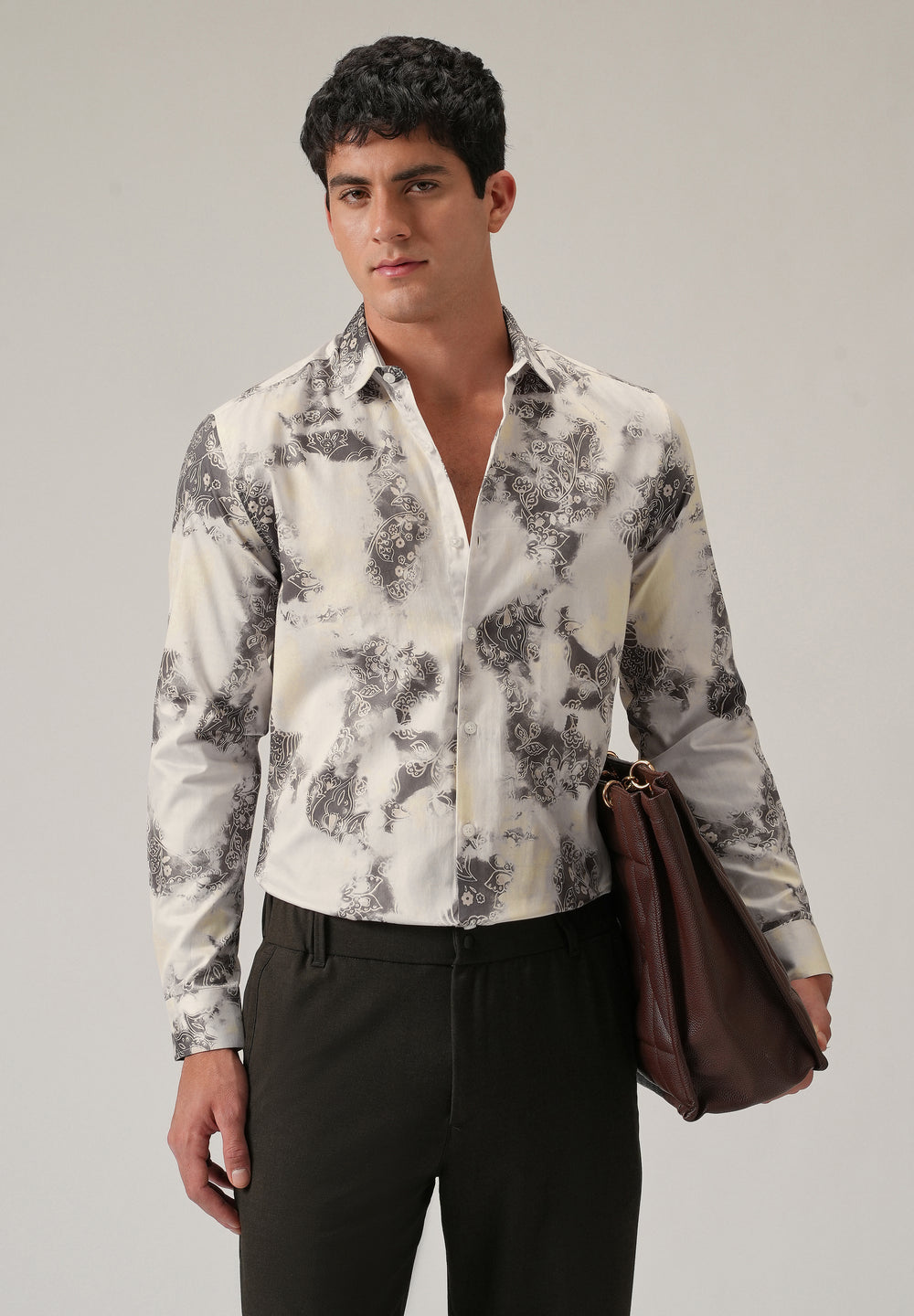 Faded Motif Print Shirt