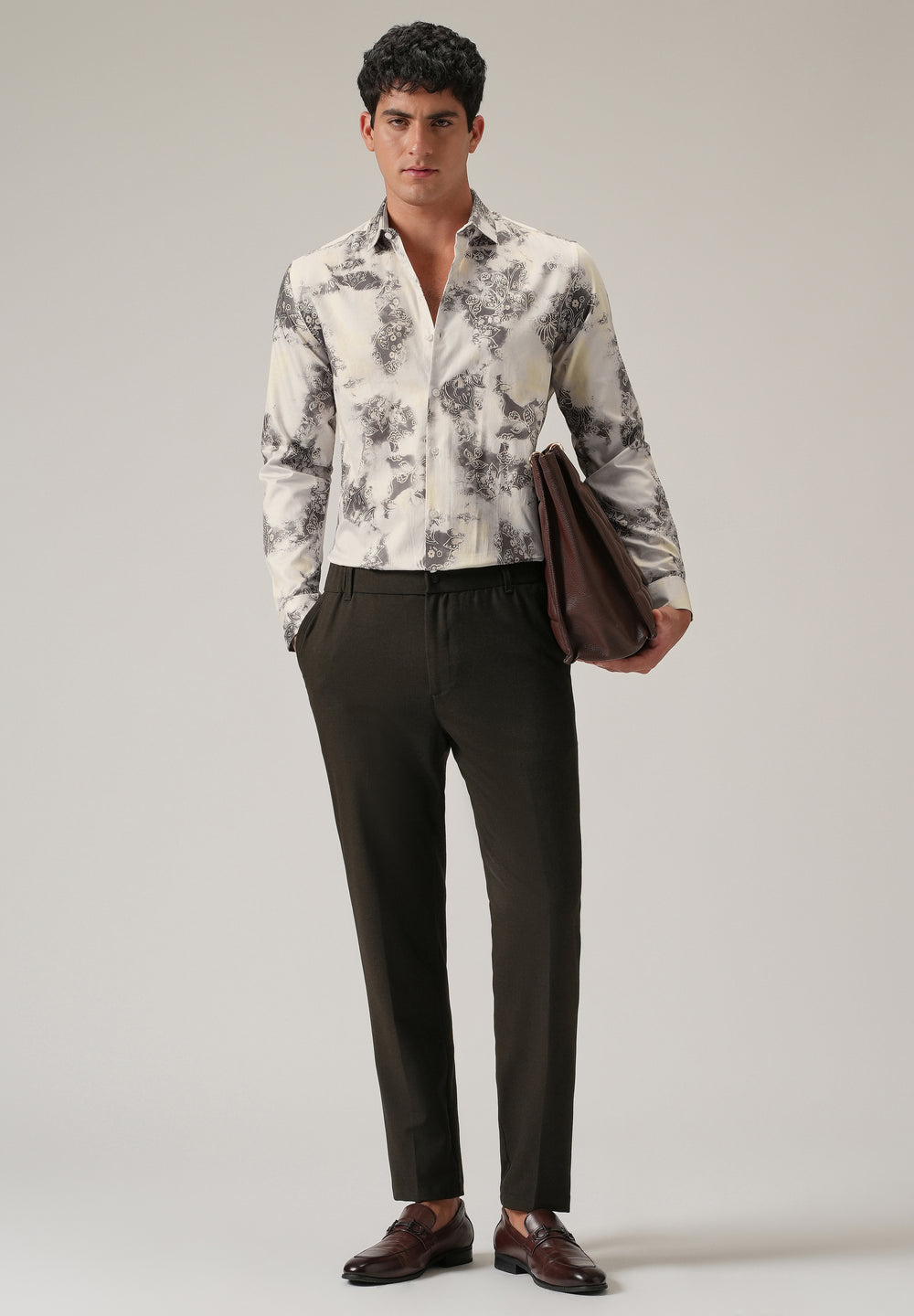 Faded Motif Print Shirt