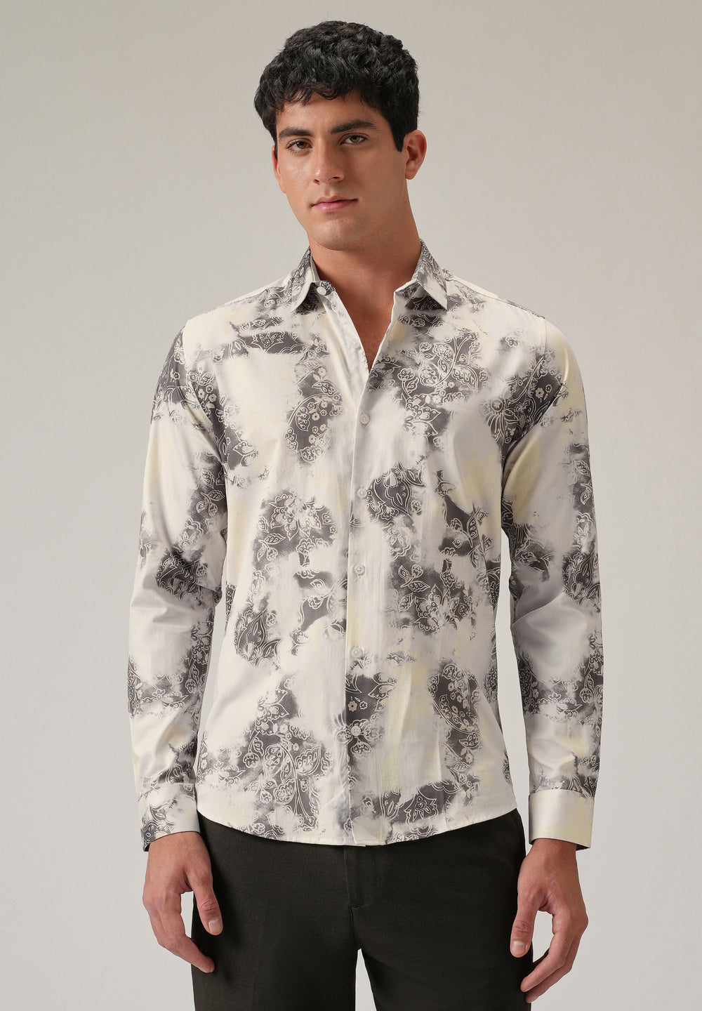 Faded Motif Print Shirt