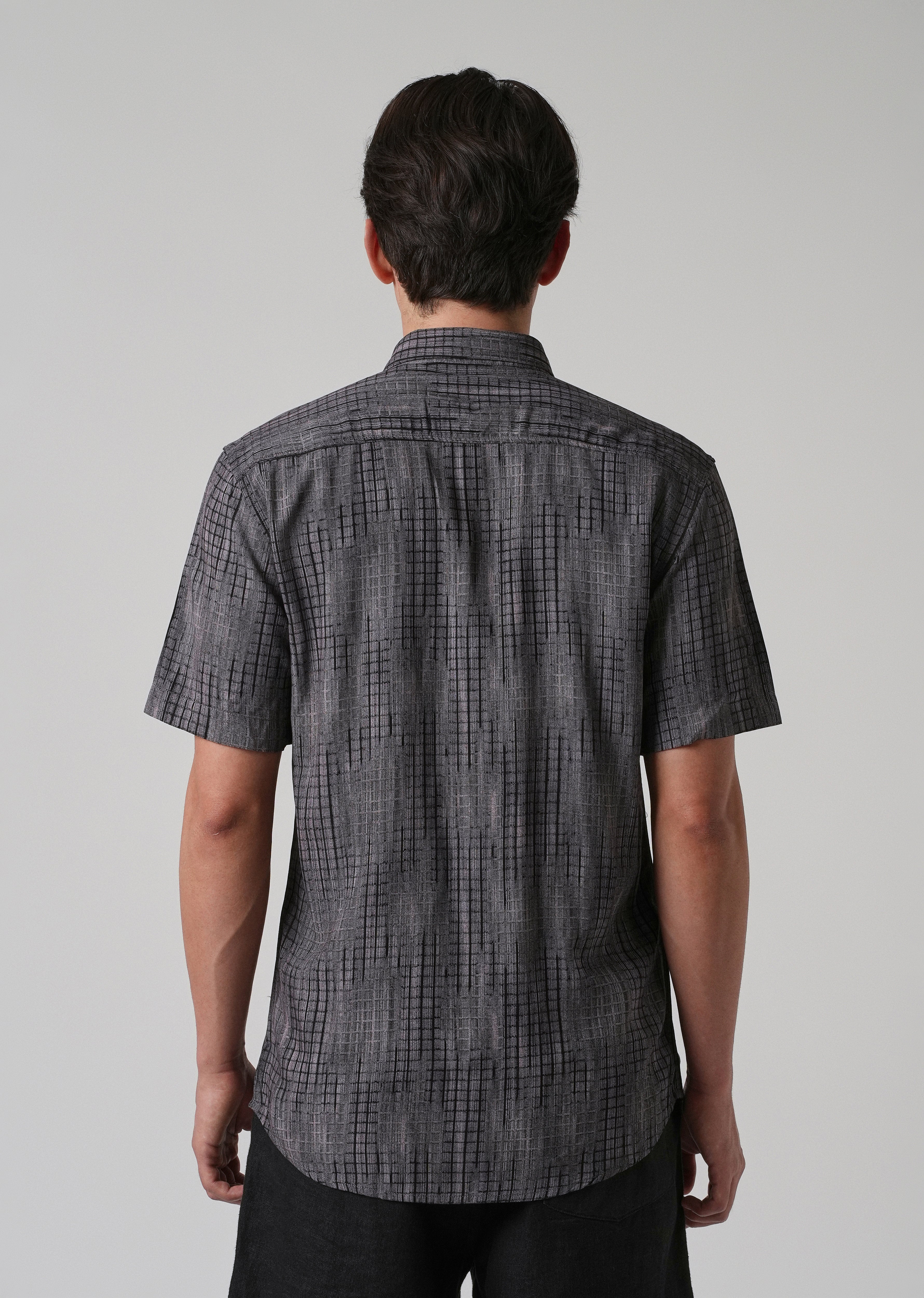 Faded Stripe Print Shirt