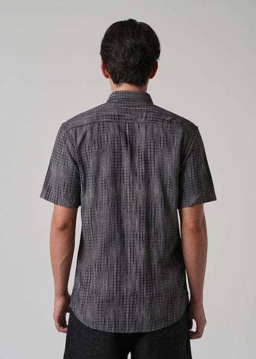 Faded Stripe Print Shirt