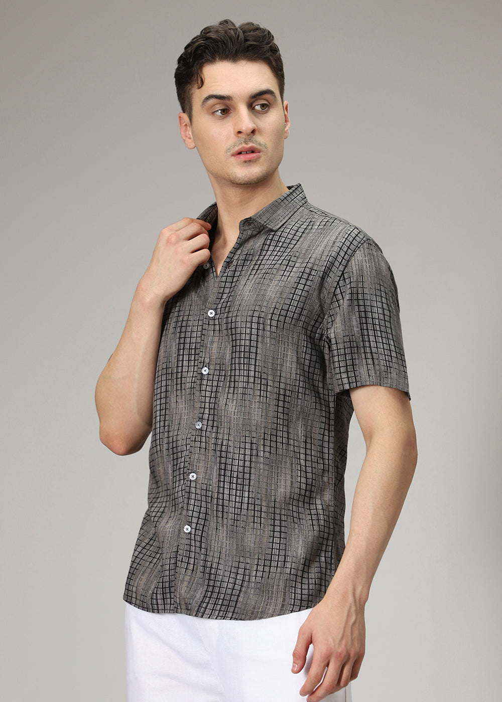 Faded Striped Print Shirt
