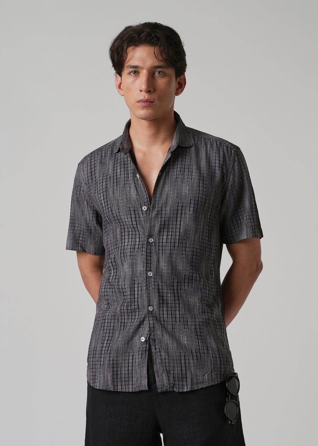 Faded Stripe Print Shirt