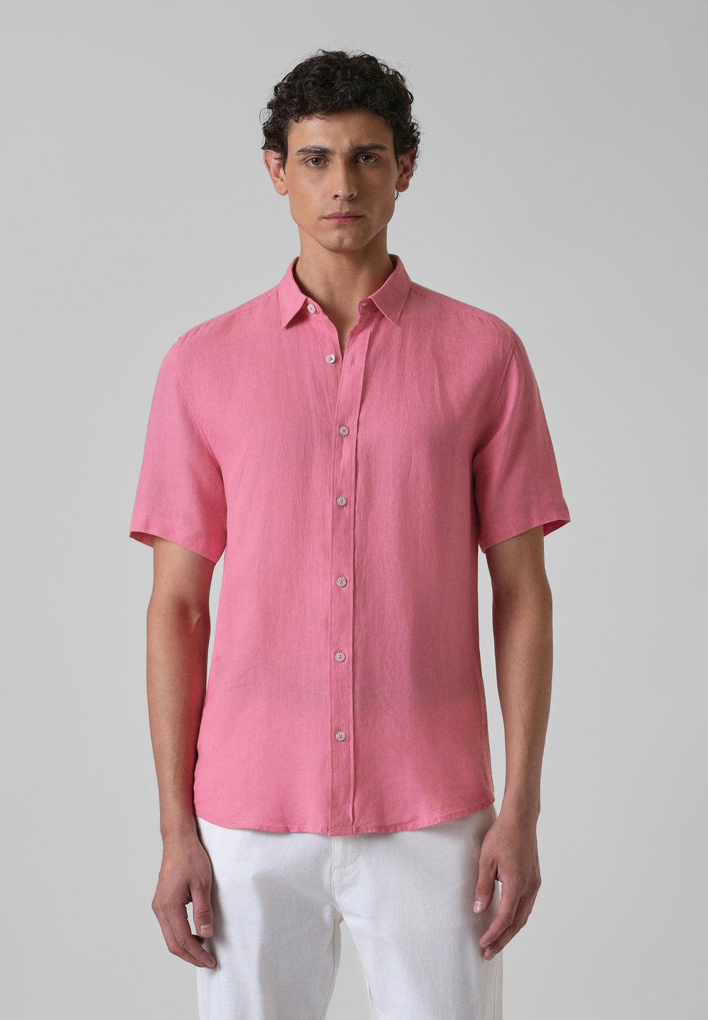 Fandango Pink Linen Shirt