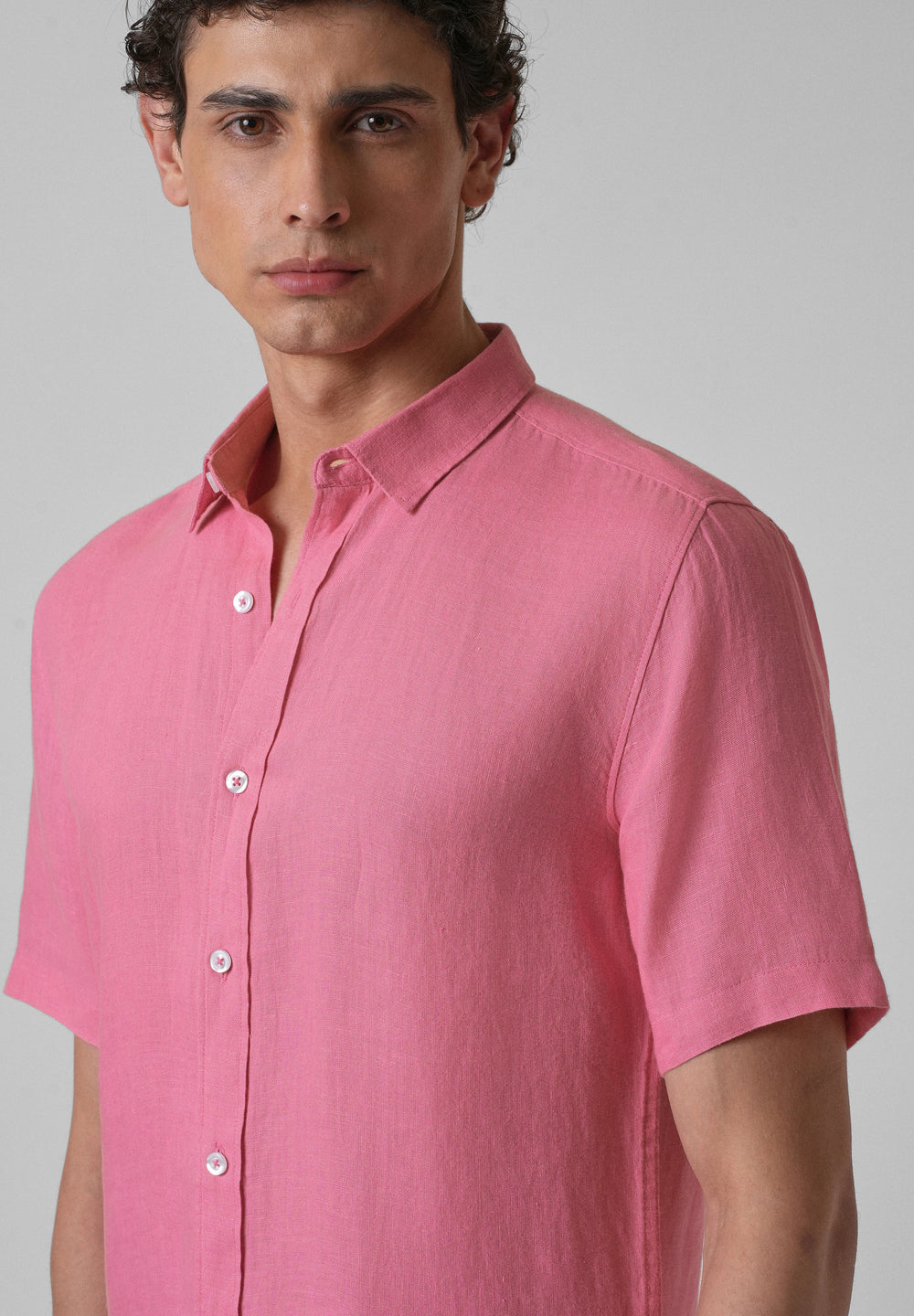 Fandango Pink Linen Shirt